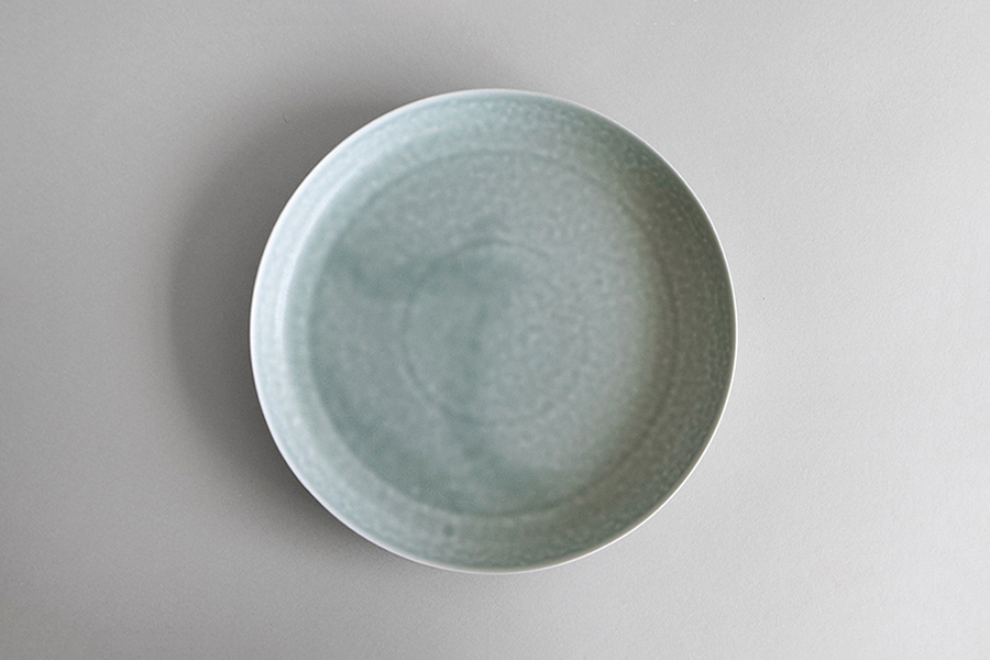 yumiko iihoshi porcelain - ReIRABO series 21.5cm圓盤 / 薄荷綠