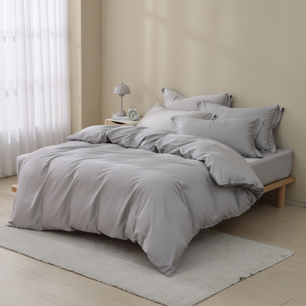 60支天絲棉｜67%天絲&33%純棉｜淺石灰｜單品&床包被套組