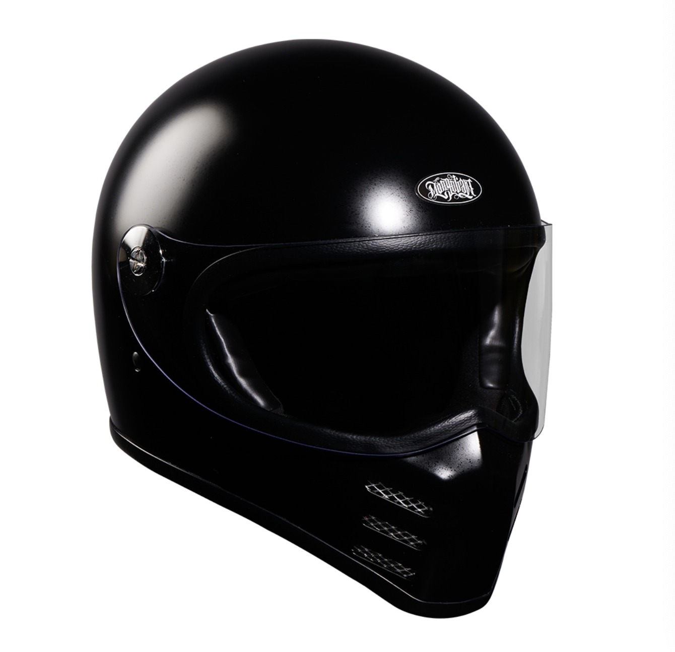 蒙古人 鎖鏡赤刀客星戰帽【皮革黑】全罩式