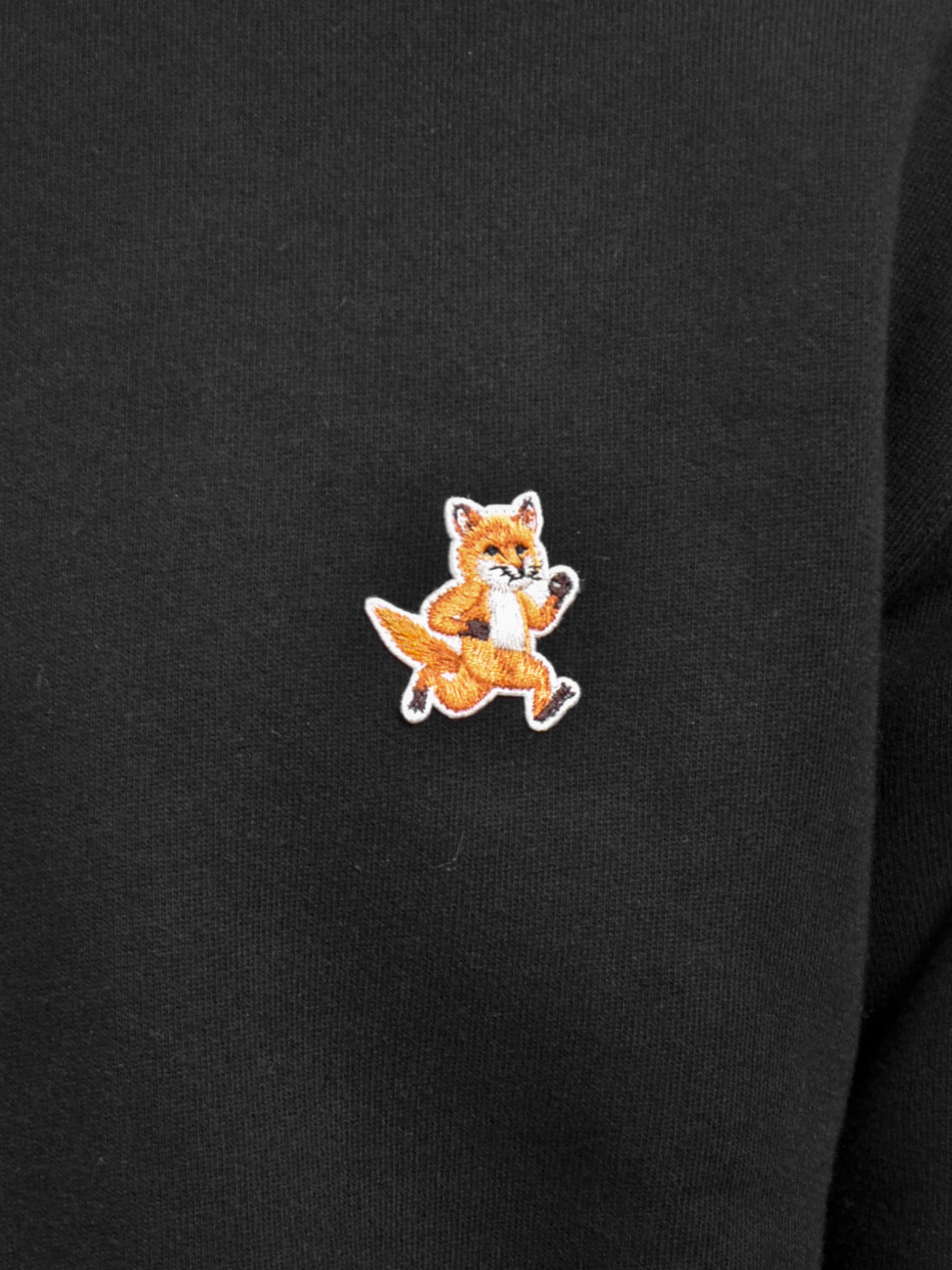 Maison Kitsune Speedy Fox Patch Cotton Sweatshirt 跑步狐狸大學T【MM00313KM0307】