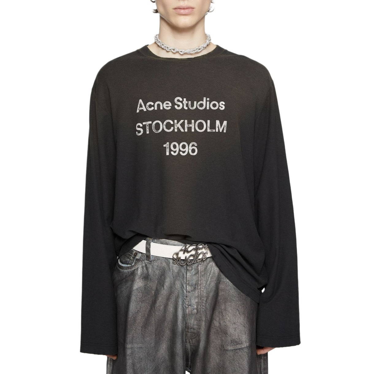 Acne studios 1996字體薄長袖 (5色)