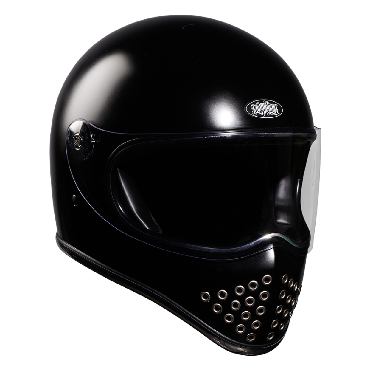 蒙古人 鎖鏡龐克星戰帽【皮革黑】全罩式