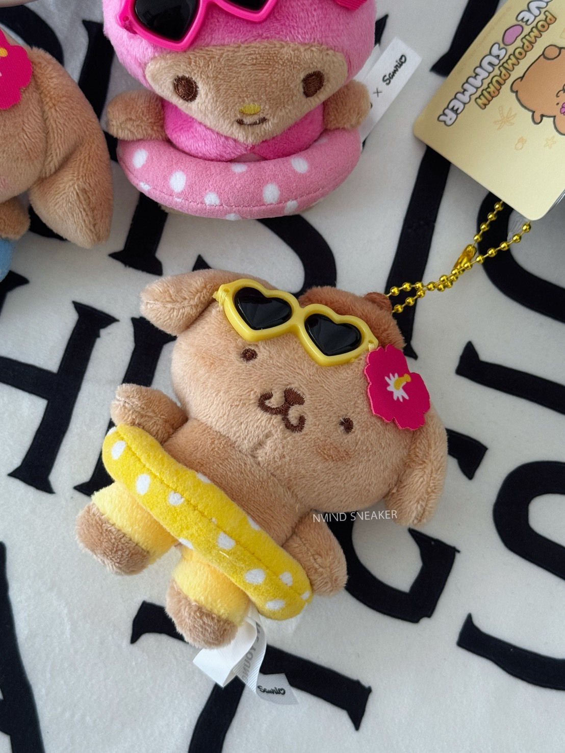 <快速出貨> SANRIO 夏日黑皮吊飾 庫洛米 Kitty 布丁狗