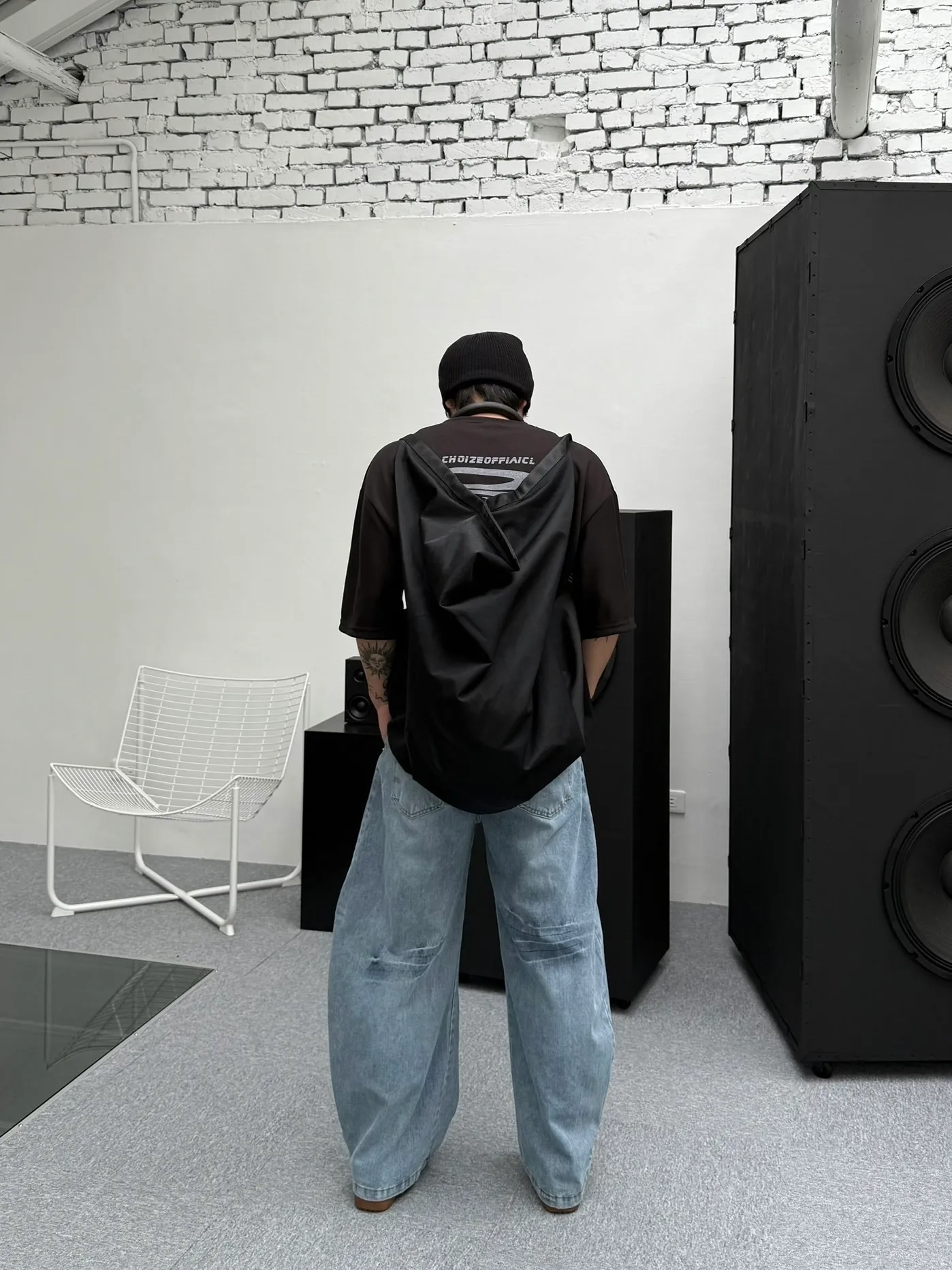 素面 基本 彎刀 牛仔 長褲