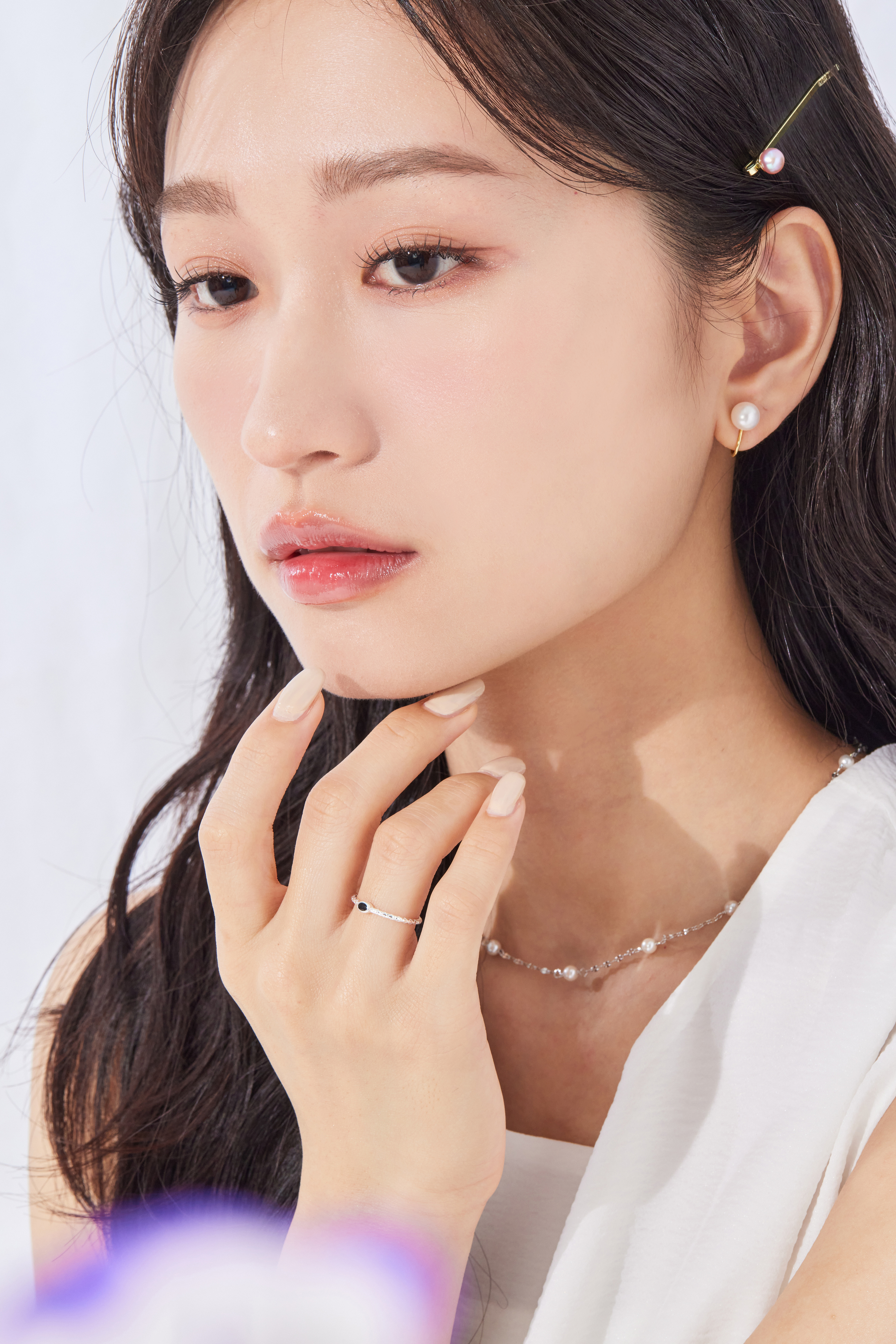 E2261 | 14kgf淡水珍珠夾式耳環