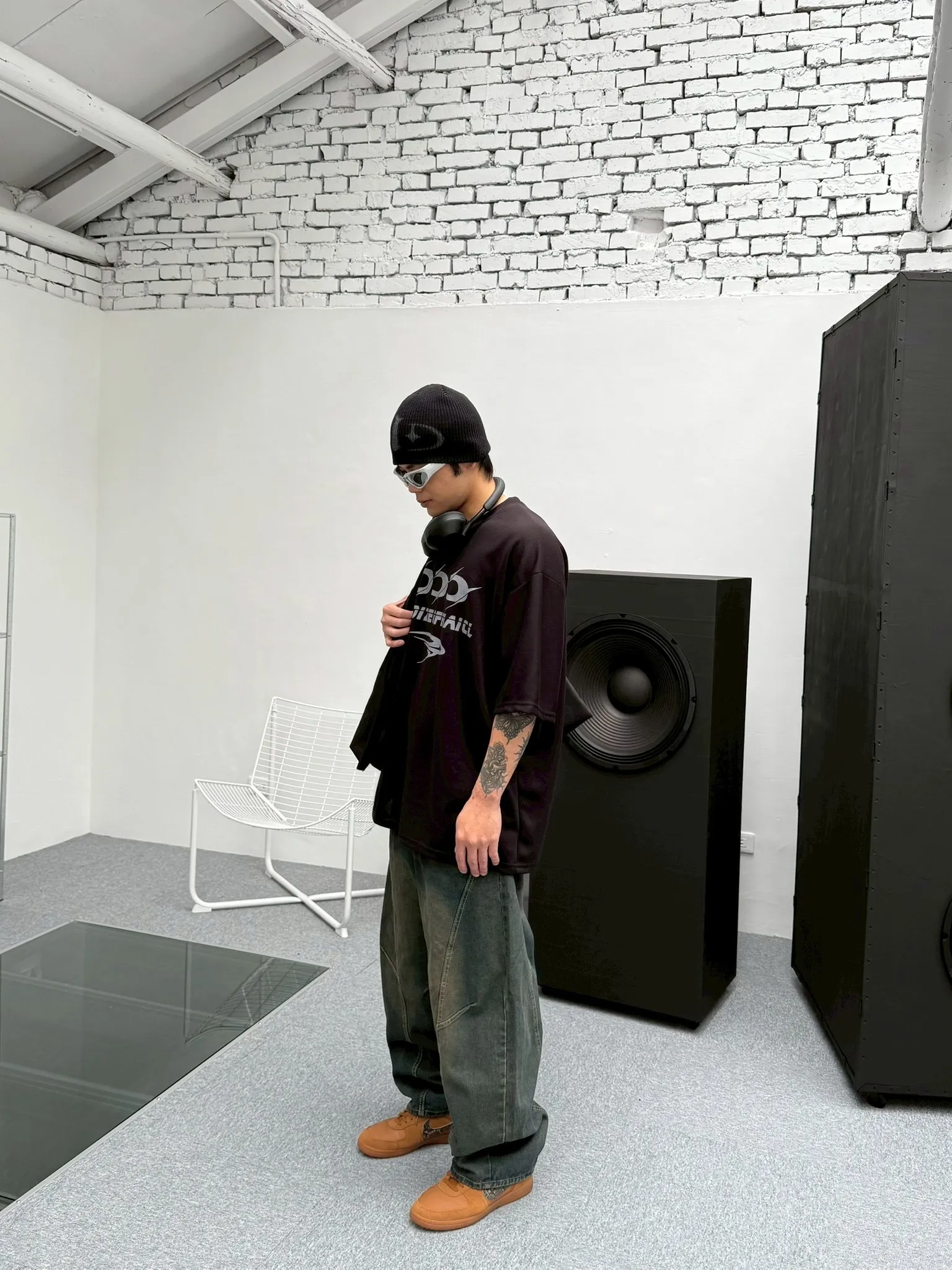 做舊 剪裁 彎刀 牛仔 長褲