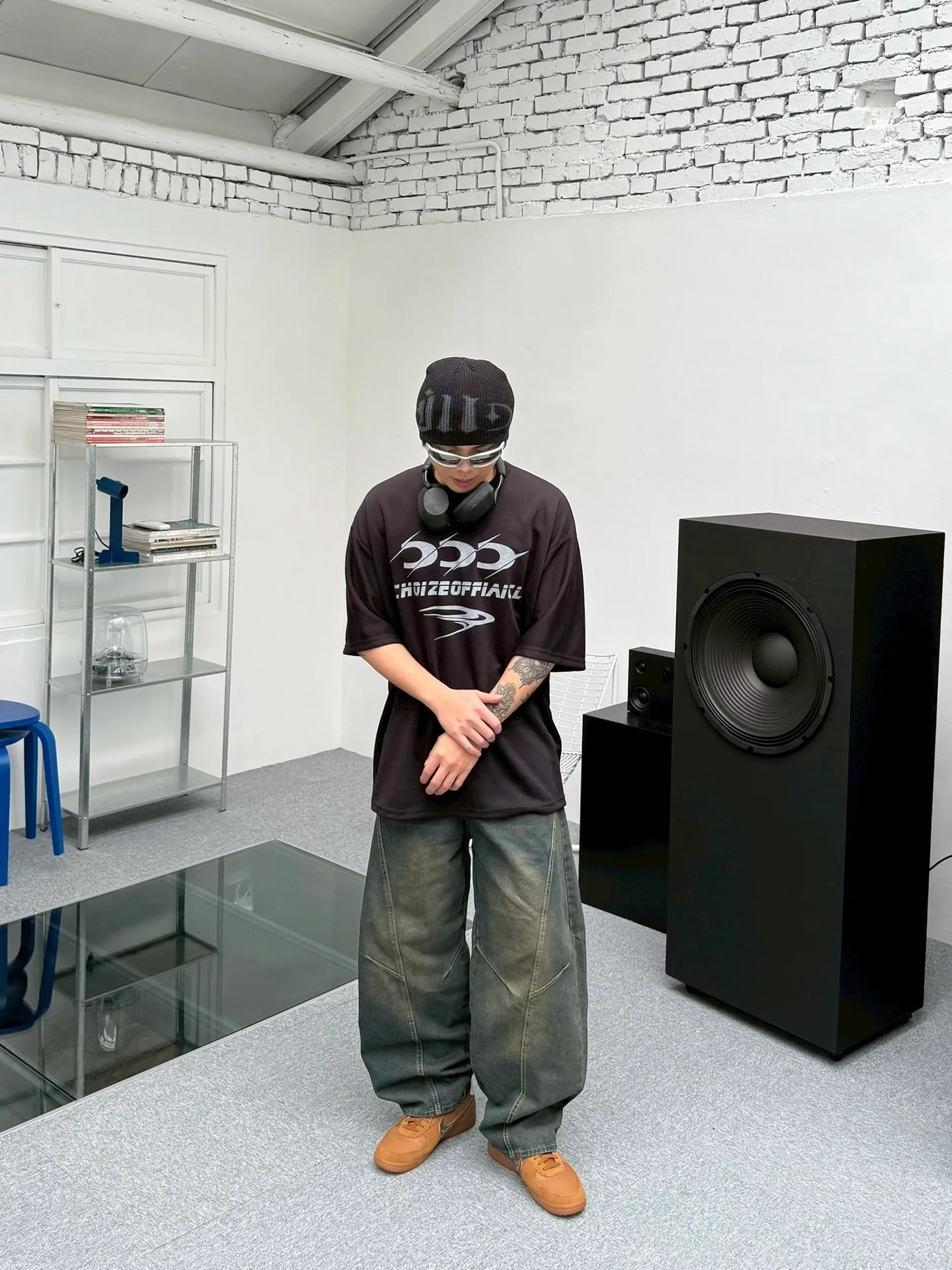 做舊 剪裁 彎刀 牛仔 長褲