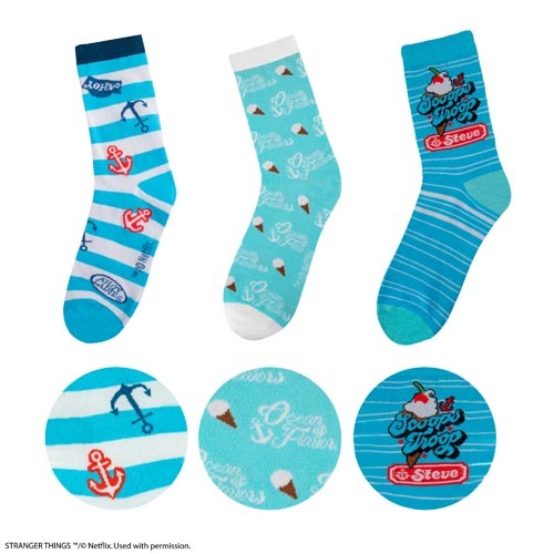 怪奇物語 - Scoops Ahoy 襪子三雙組