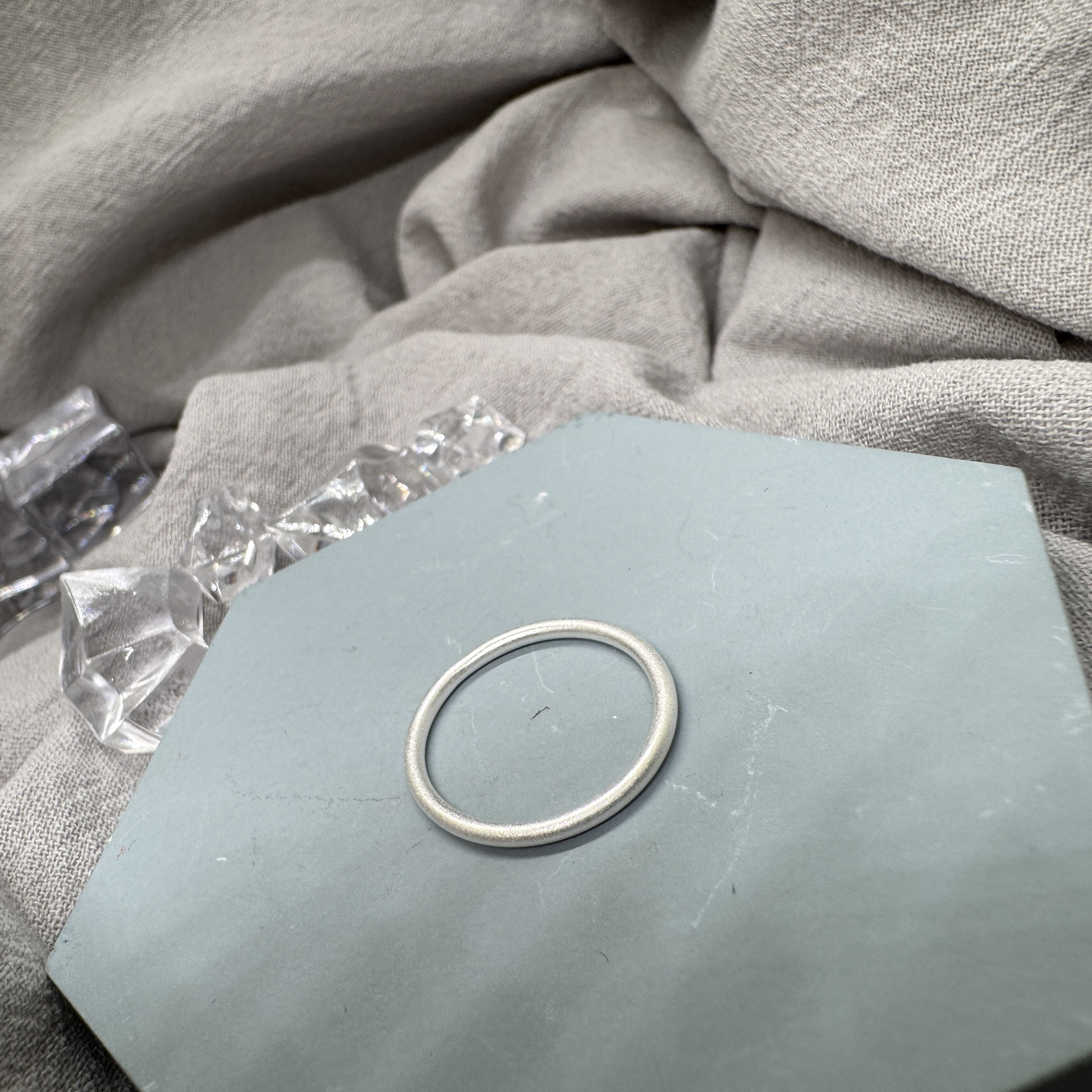霧光戒 - 純銀戒指