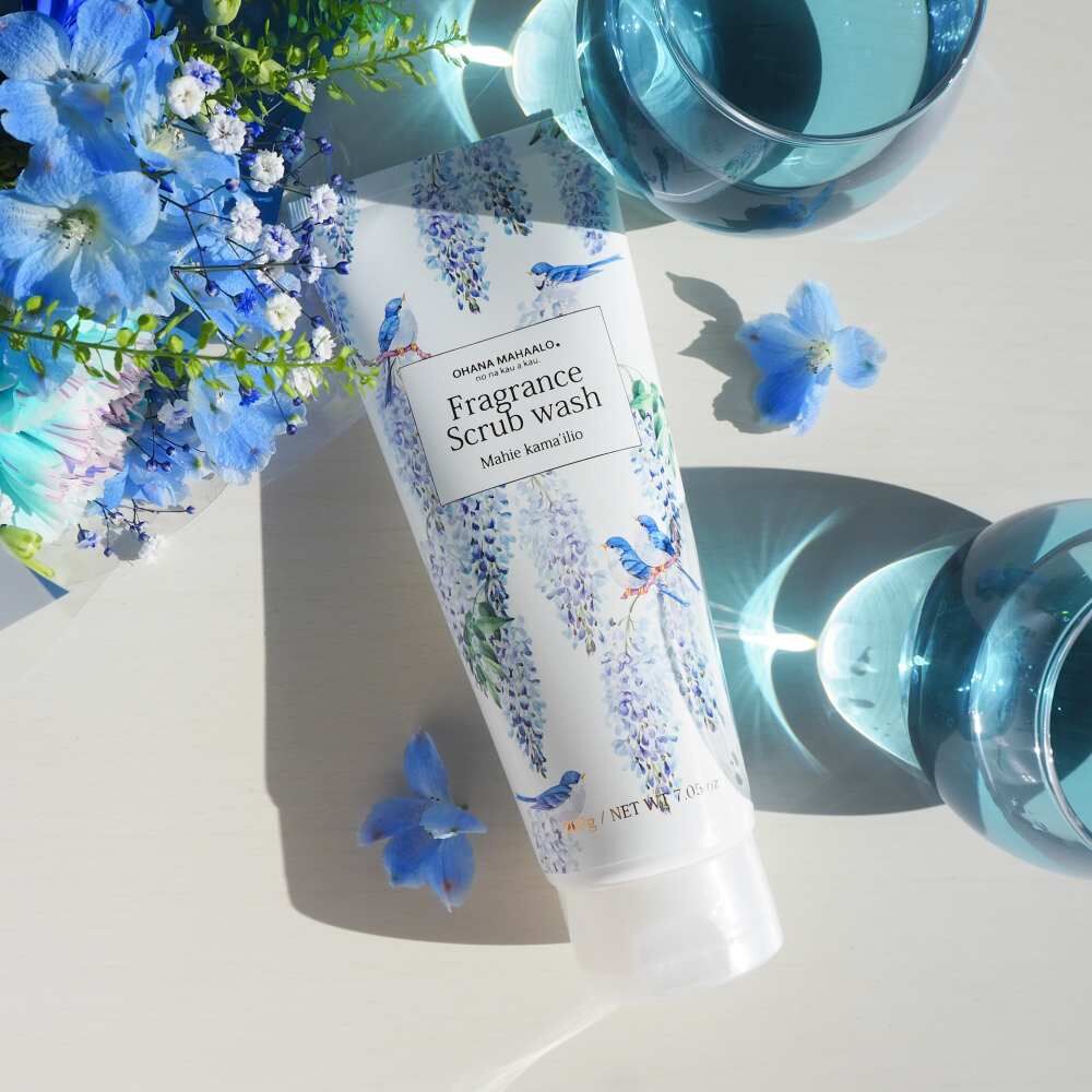 OHANA MAHAALO 紫藤啾啾 角質掰掰磨砂沐浴霜(沁涼)200g