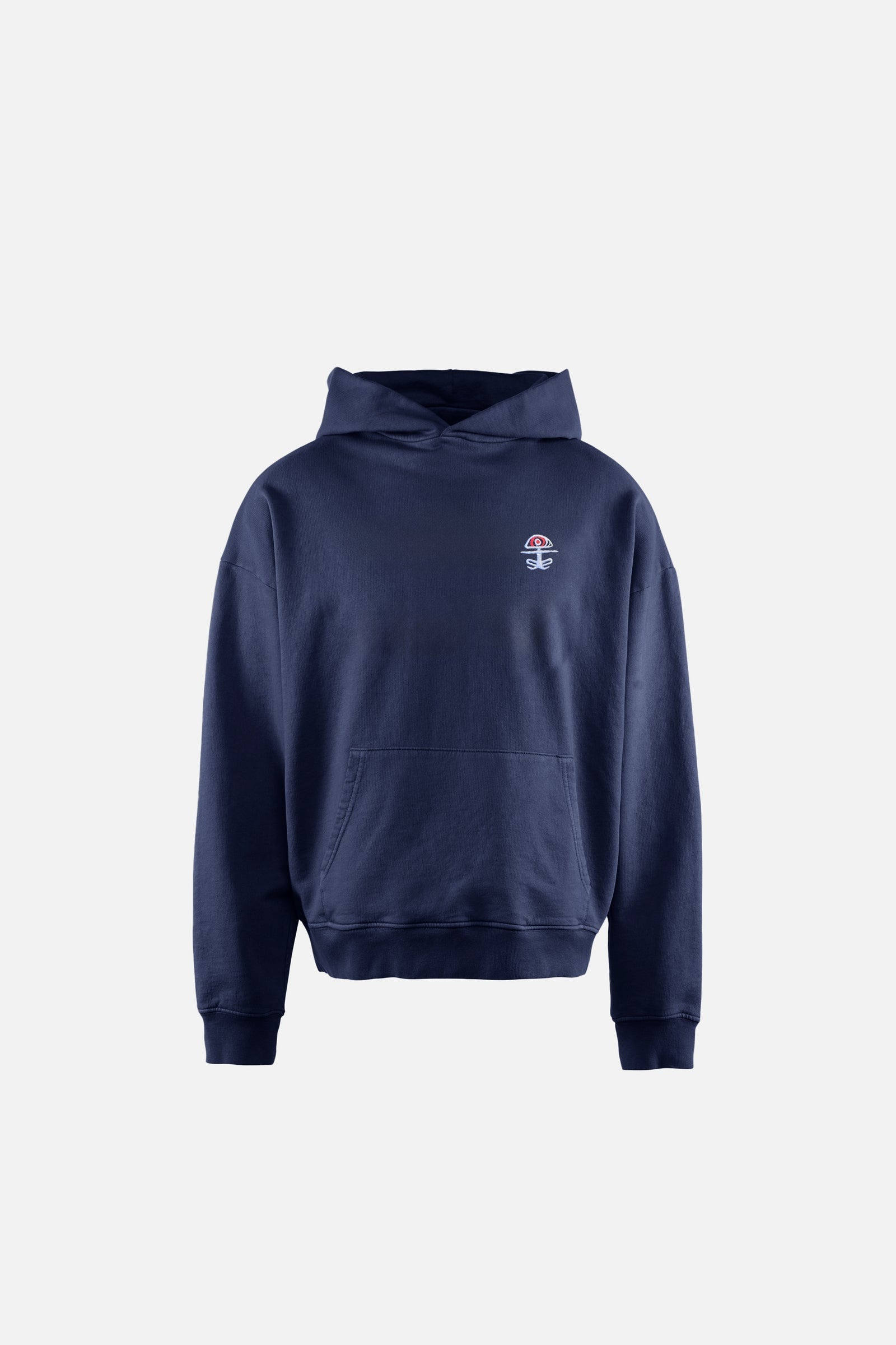 District Vision｜California Cotton Hoodie "Chakra Navy"