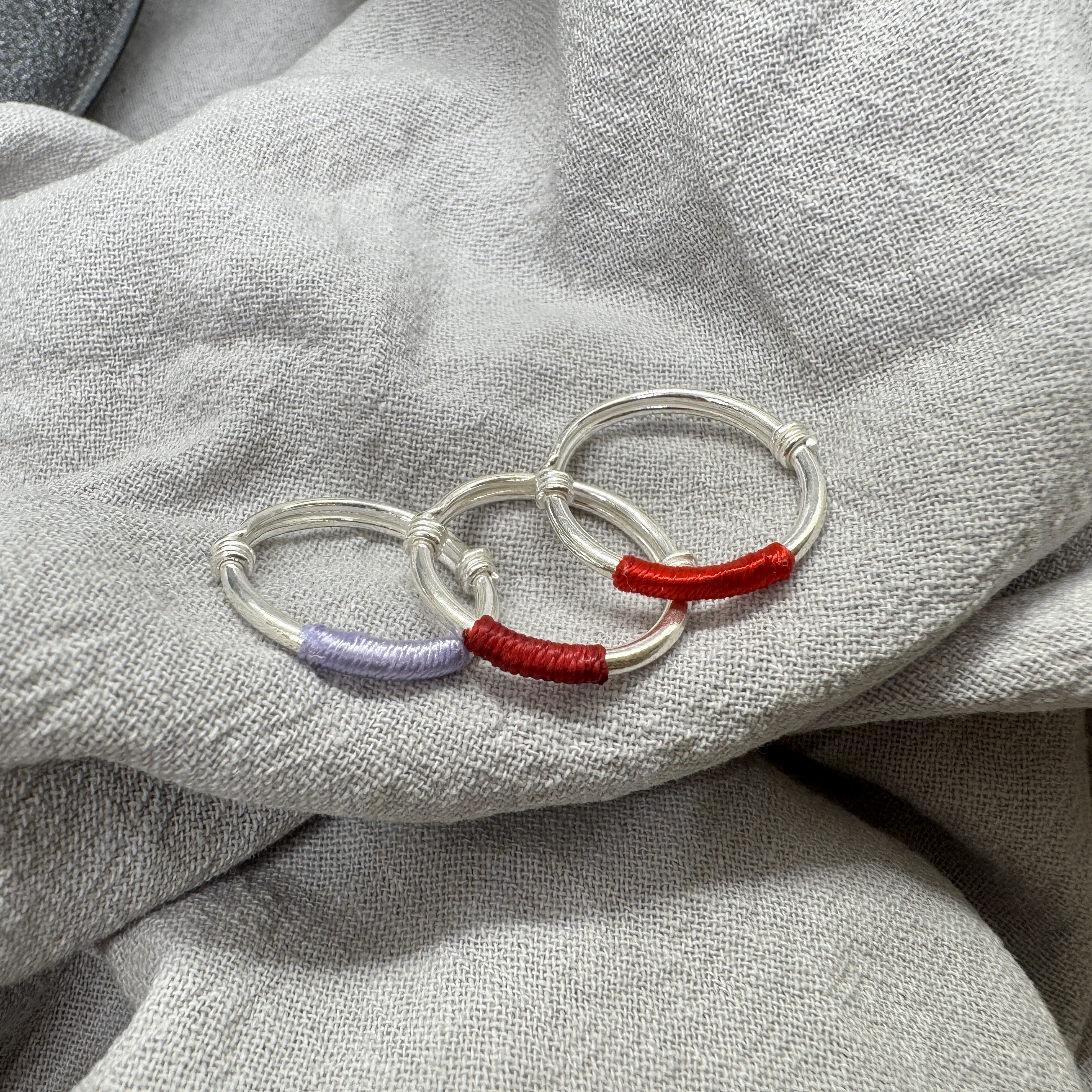 纏川戒 - 純銀戒指