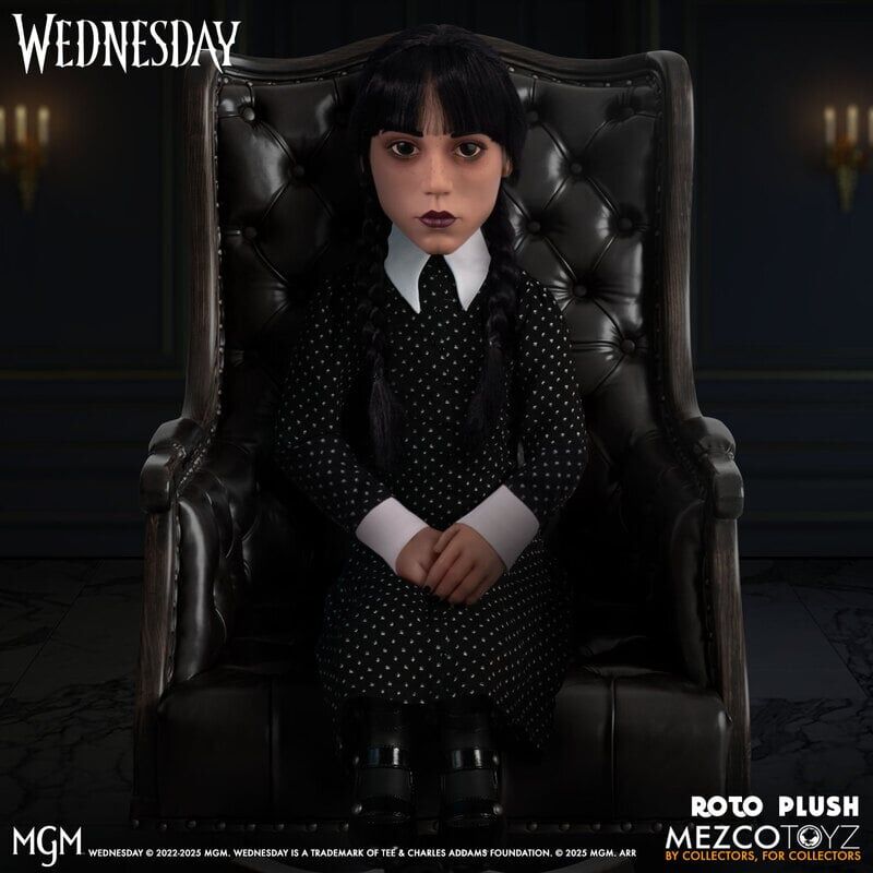 MEZCO TOYZ ROTO PLUSH WEDNESDAY