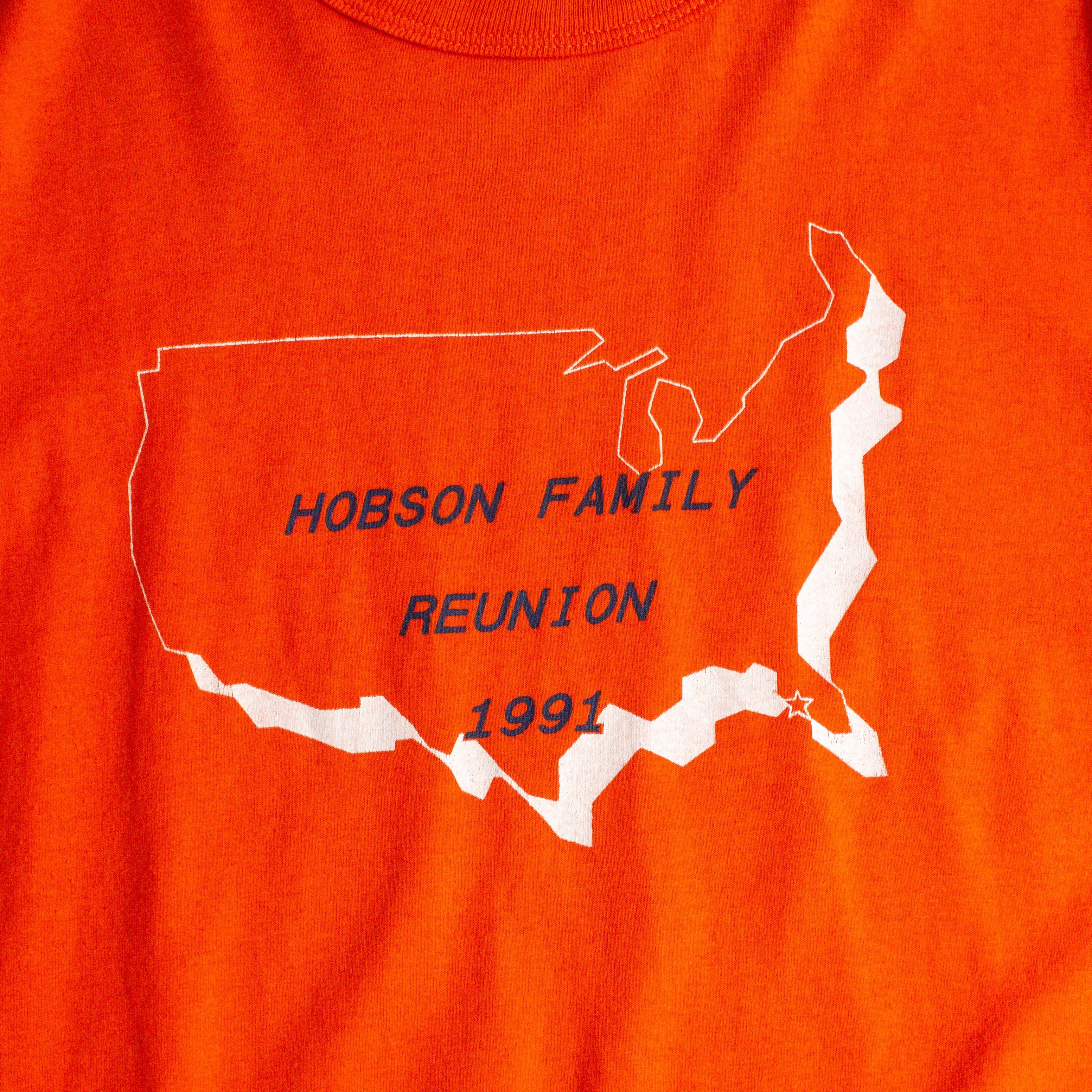 80-90S VINTAGE TEE 美國製 橘色 地圖 短袖 T恤