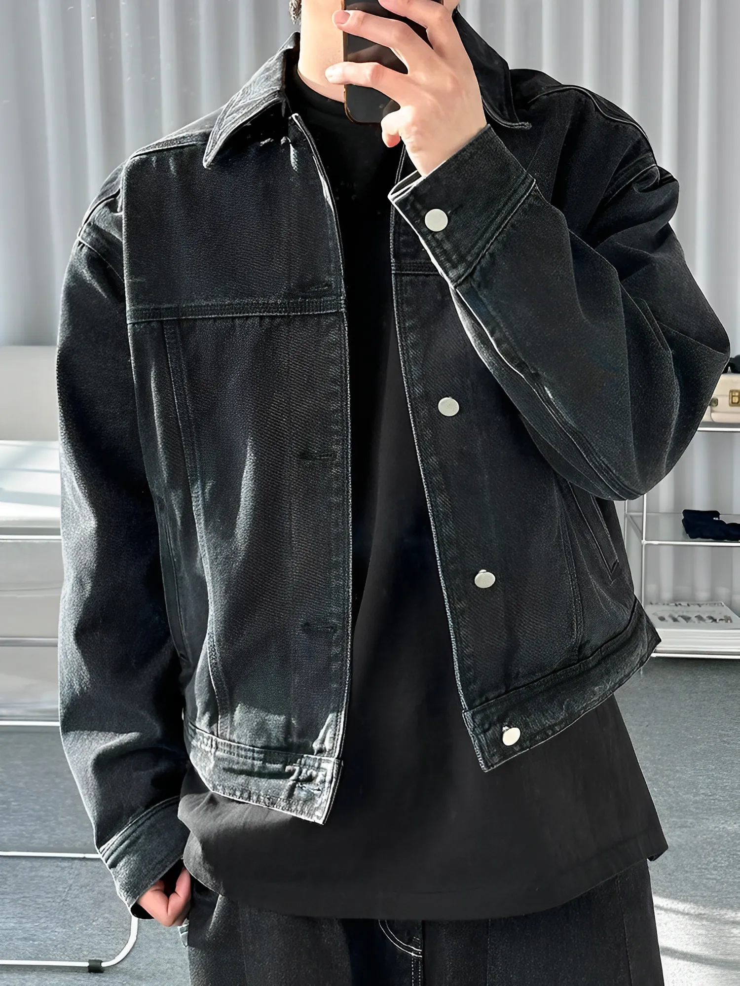 Boxy 寬短 仿舊 牛仔 外套