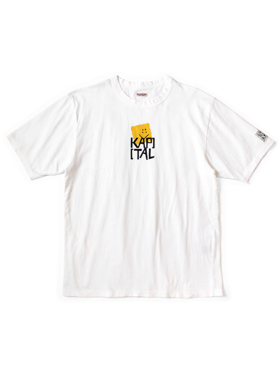 2025AW KAPITAL 20針 天竺棉 PECKISH KAPpt 海綿 黃方塊 笑臉 短T 現貨 K2505SC209