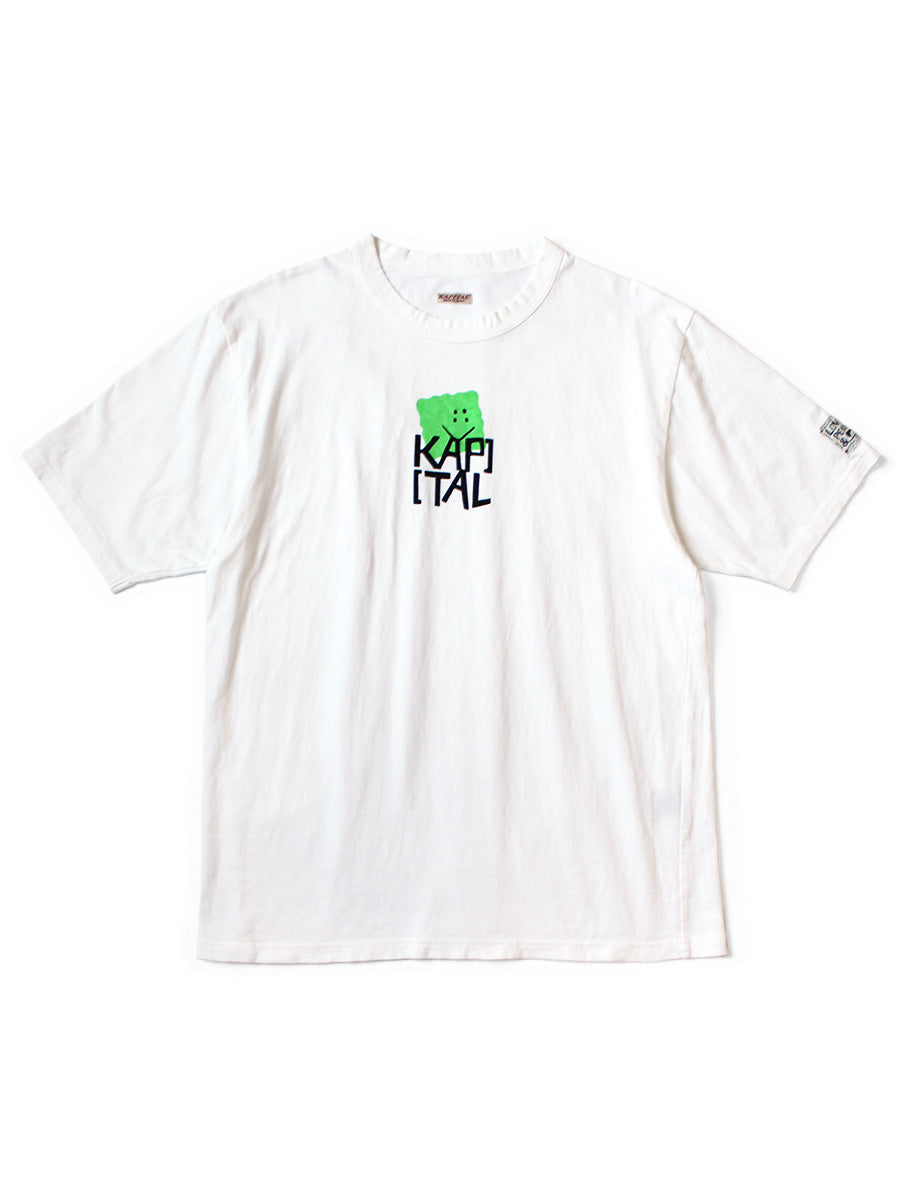 2025AW KAPITAL 20針 天竺棉 PECKISH KAPpt 海綿 黃方塊 笑臉 短T 現貨 K2505SC209