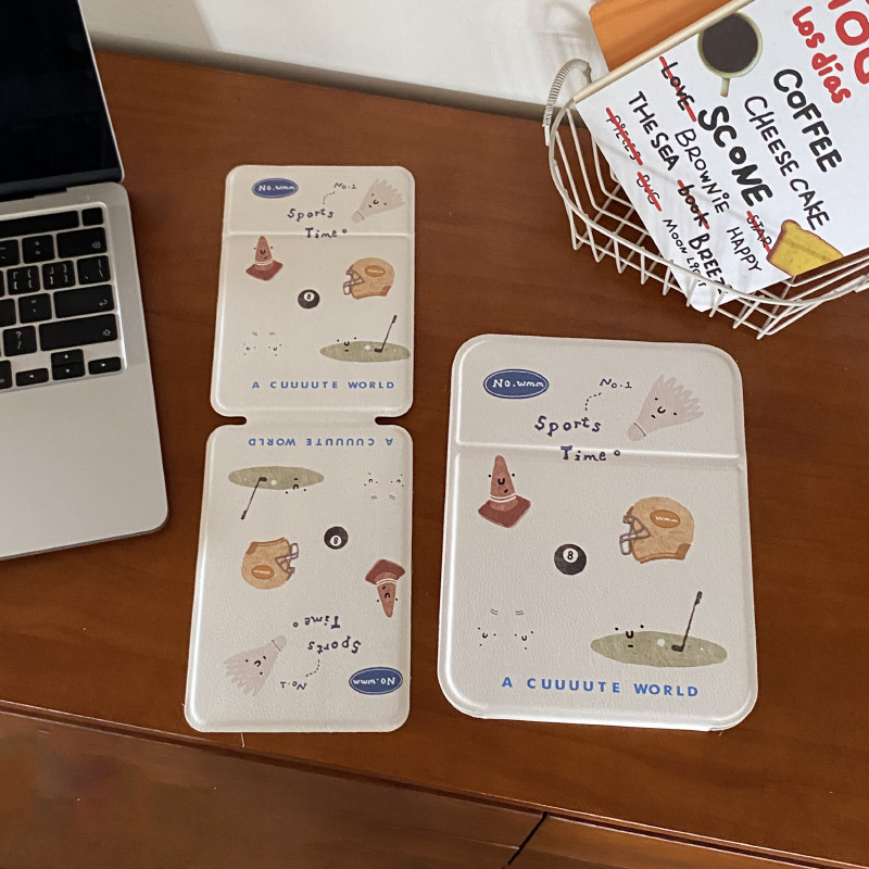 《6198》手繪運動風可立式桌鏡