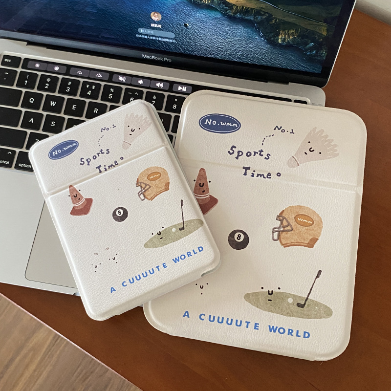 《6198》手繪運動風可立式桌鏡