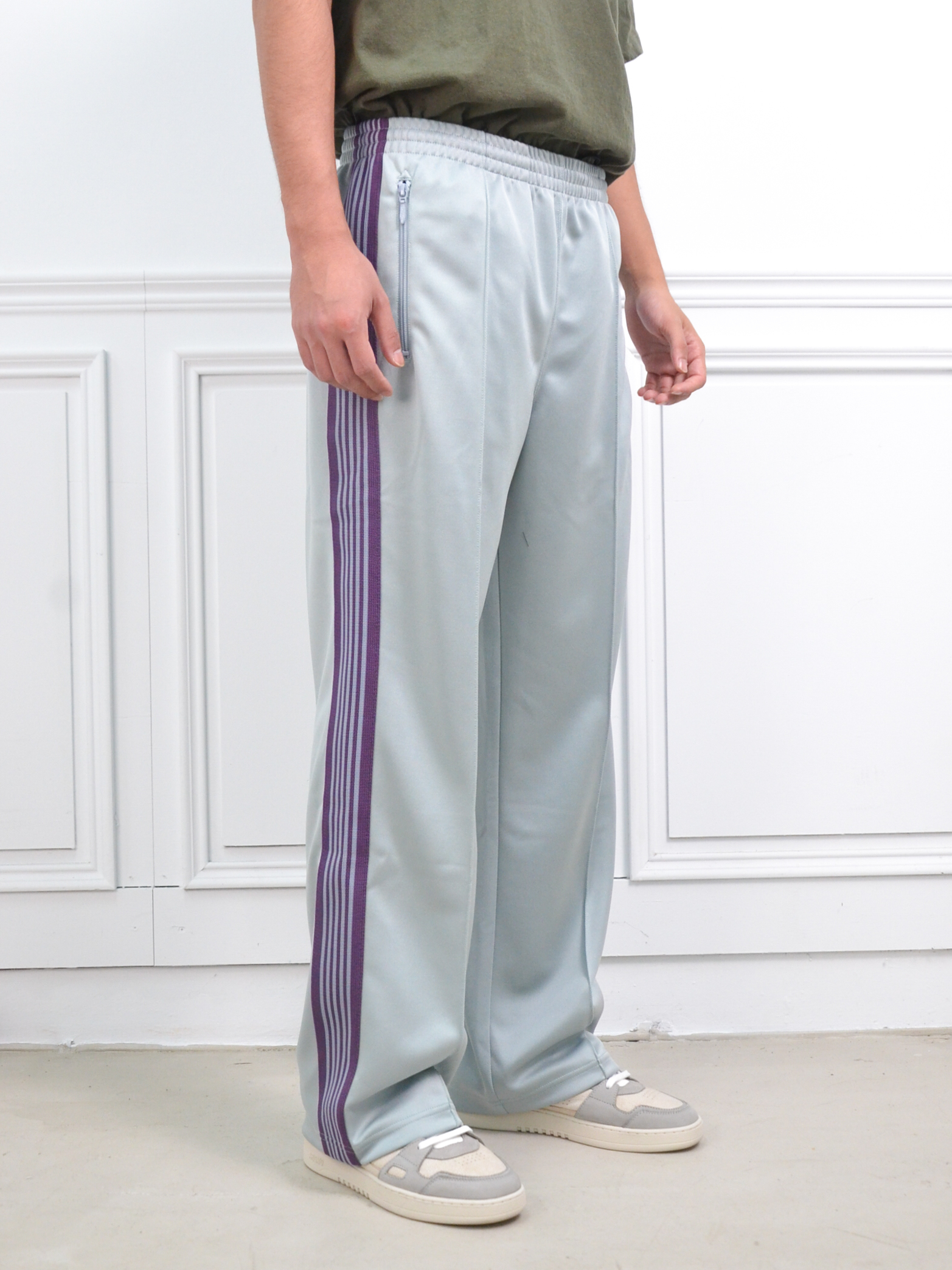 Needles Pants 刺繡串標運動褲 (薄荷綠)【QV307-C】