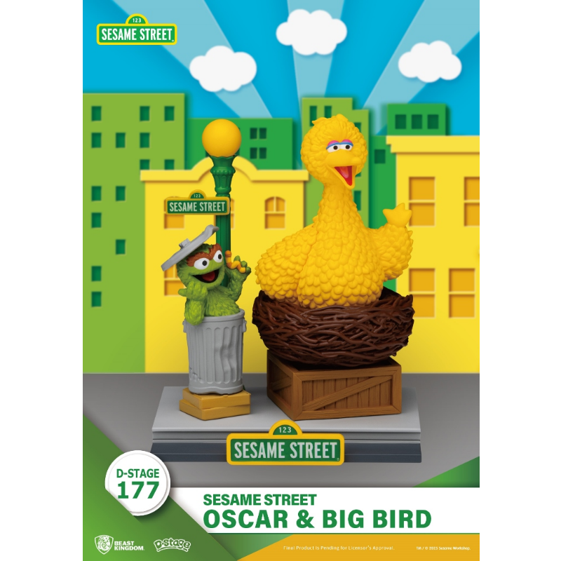 Beast Kingdom 芝麻街 Sesame Street Diorama Stage DS-176 / 177 Elmo & Cookie Monster / Oscae & Big Bird