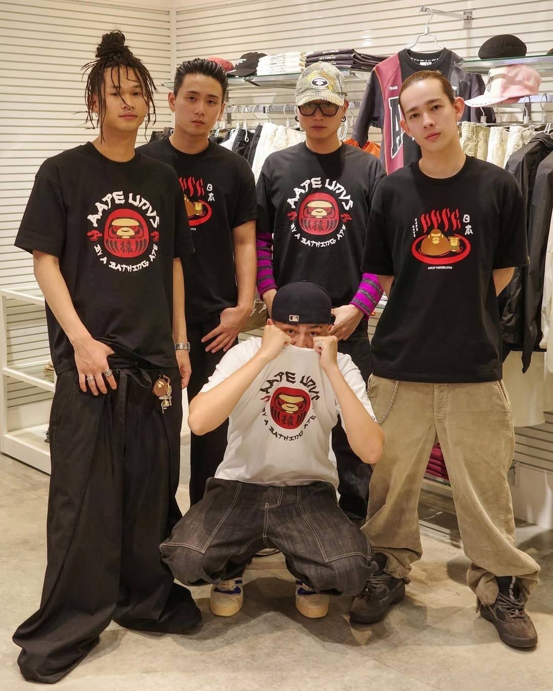 <現貨>AAPE 日本限定 溫泉短T-M1764BKX黑/WHX白