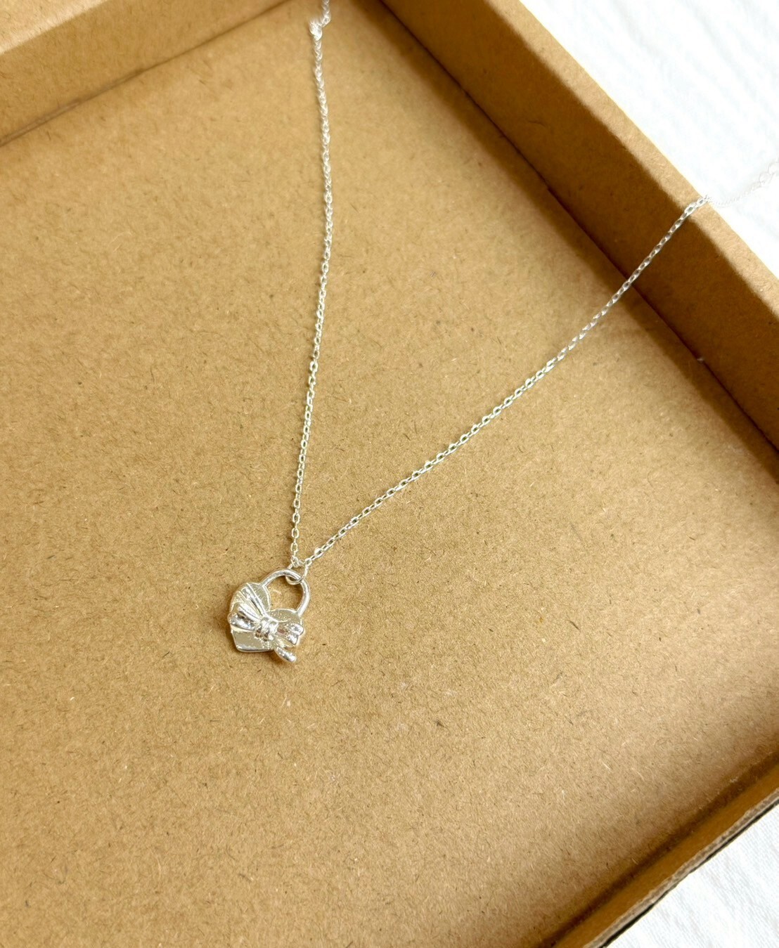 情人節禮物|愛心禮物盒純銀項鍊