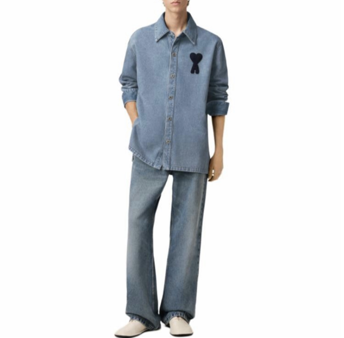 AMl 2025 愛心牛仔外套