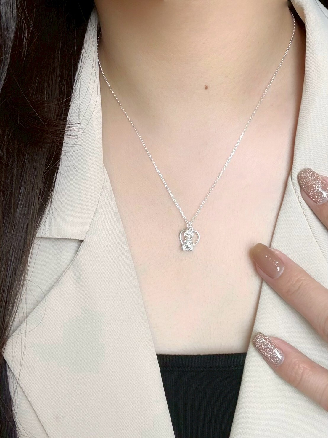 熊愛你|小熊純銀項鍊