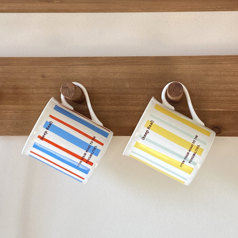 《6199》小眾拚色陶瓷馬克杯(380ml)