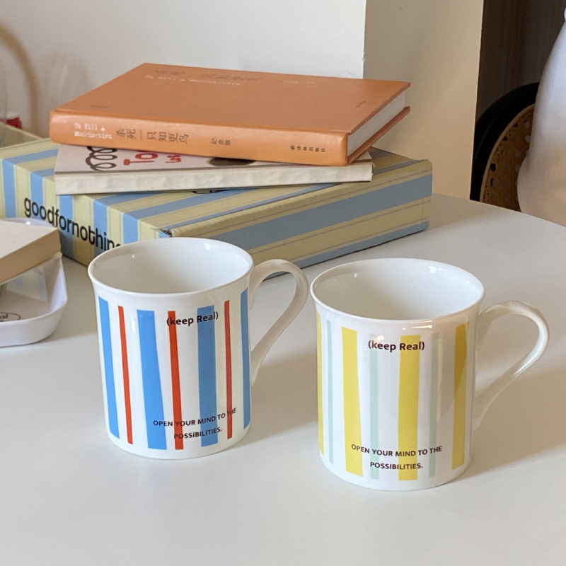 《6199》小眾拚色陶瓷馬克杯(380ml)