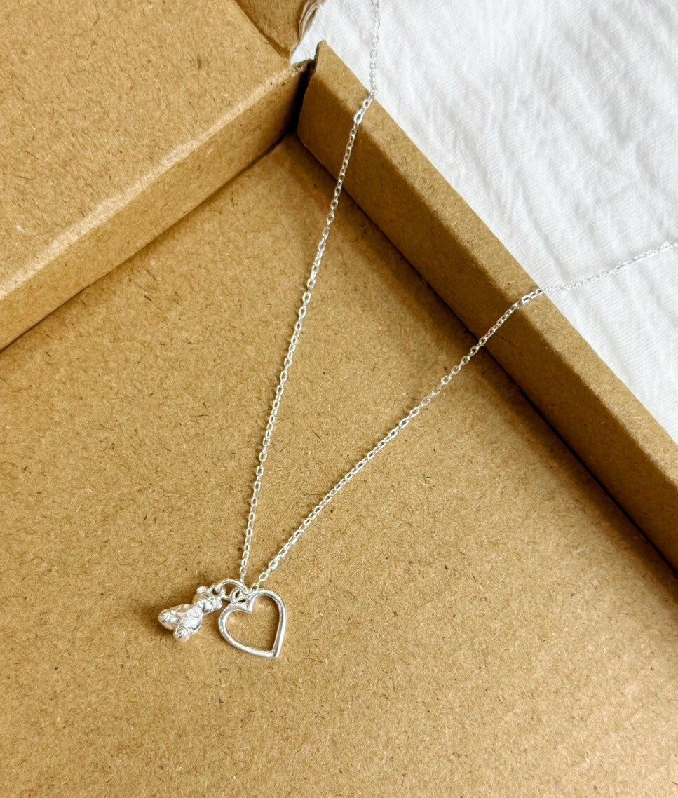 熊愛你|小熊純銀項鍊