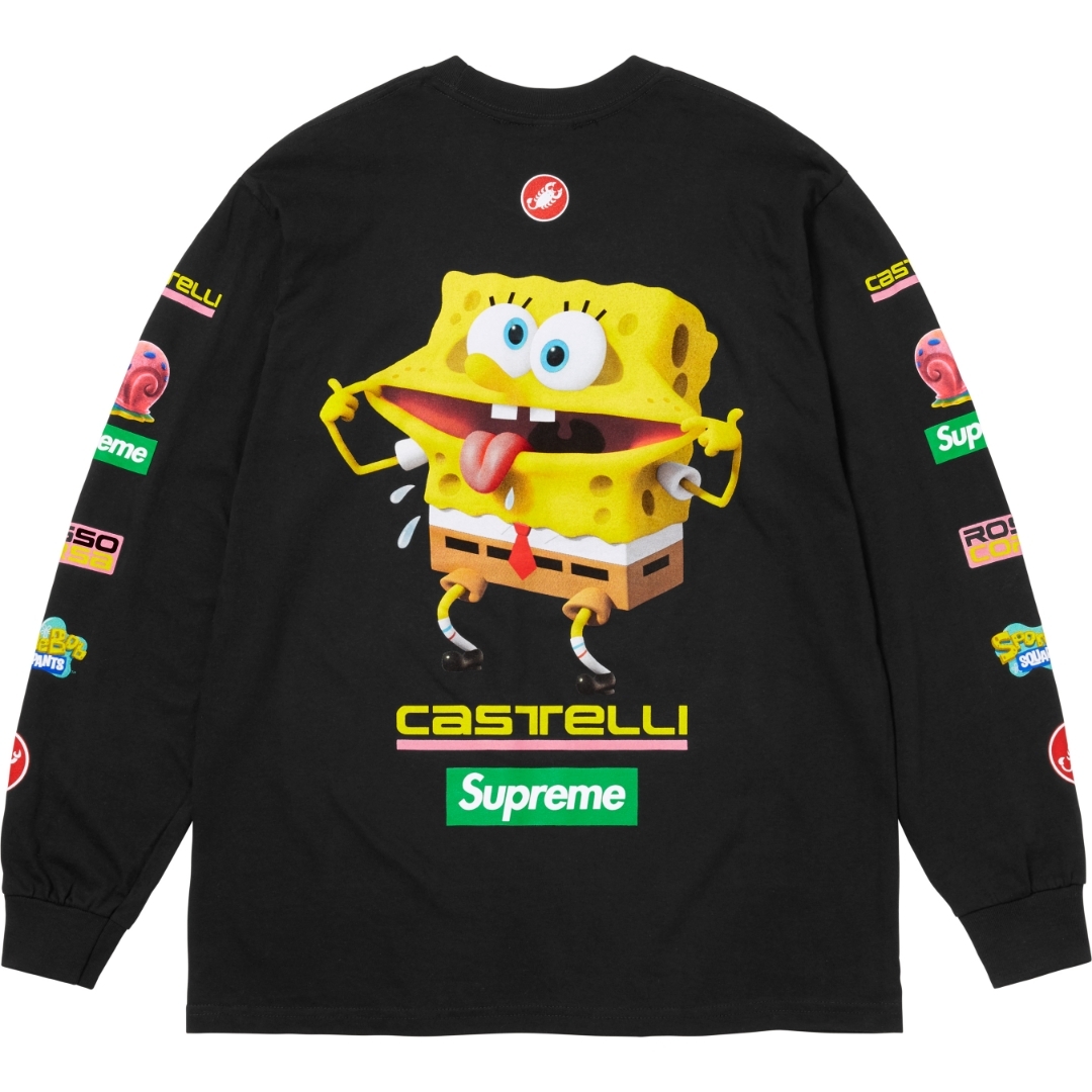 SUPREME SS25 SPONGEBOB CASTELLI RACING L/S TEE 長T(2色)