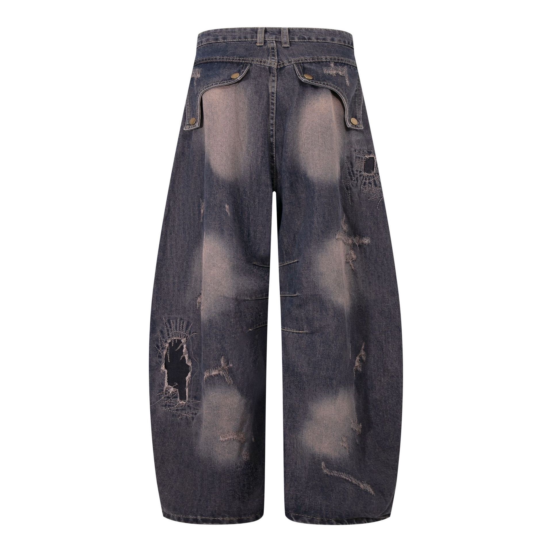 萬針刺繡彎刀褲