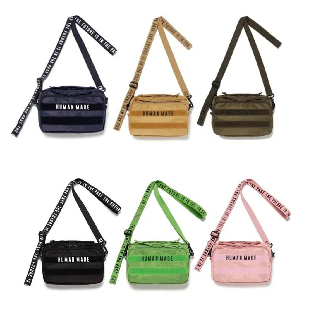 2025AW 2025SS 2024AW HUMAN MADE MILITARY POUCH 魔鬼氈 兩種LOGO 側背包 熱門款 5色 現貨 HM29GD009 / HM30GD046