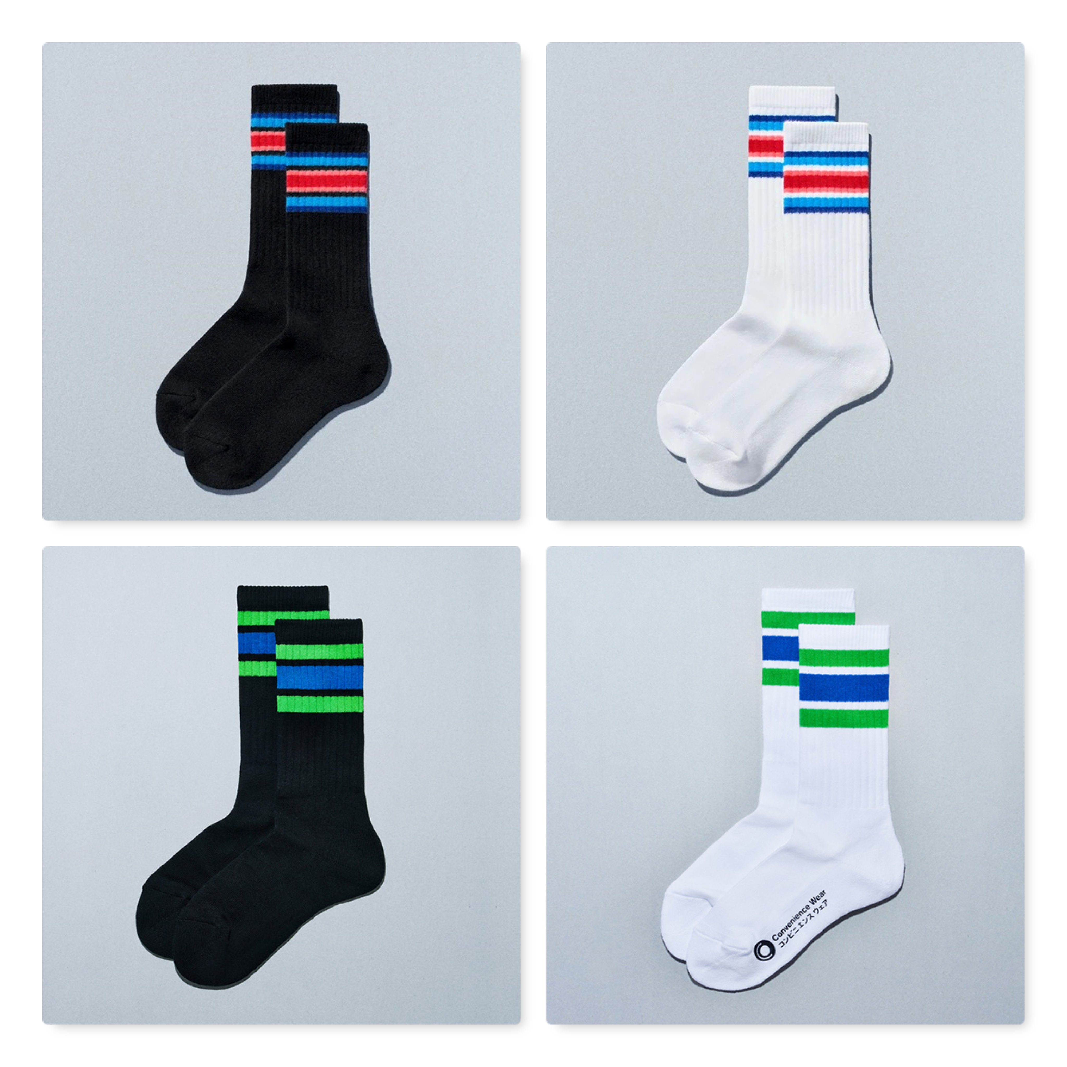 2025SS 日本 全家便利商店 限定 LINE SOCKS 條紋 長襪 木村配色 襪子 4色 現貨