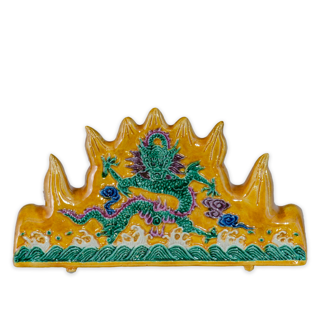 素三彩筆山｜手工陶瓷筆架 中式書房藝術擺設推薦