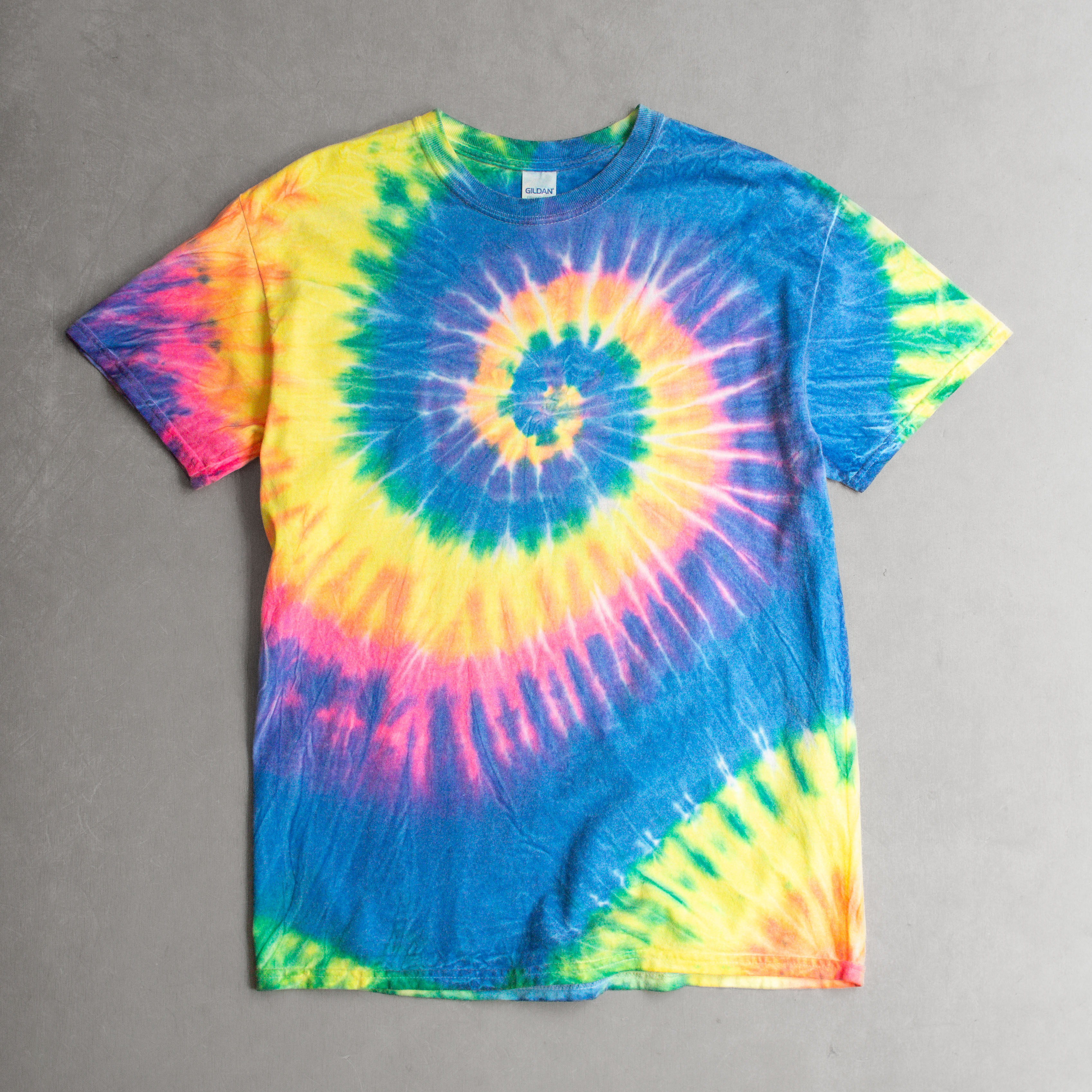 USED TIE DYE TEE 美國 紮染 彩色 短袖 T恤