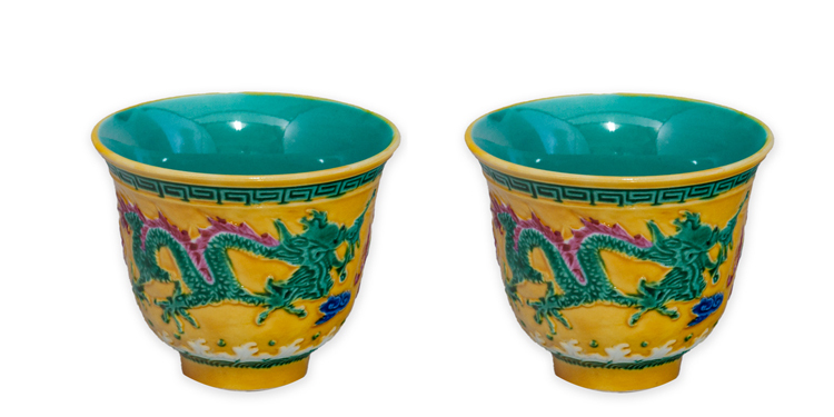 鹿港窯禮品館|素三彩茶杯貢杯 手工陶瓷茶杯推薦 品茗收藏首選