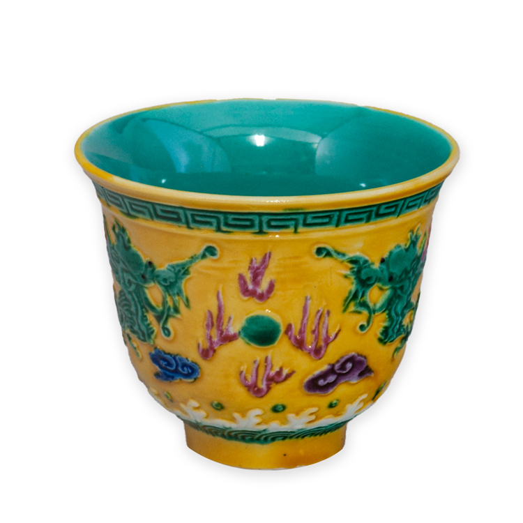 鹿港窯禮品館|素三彩茶杯貢杯 手工陶瓷茶杯推薦 品茗收藏首選