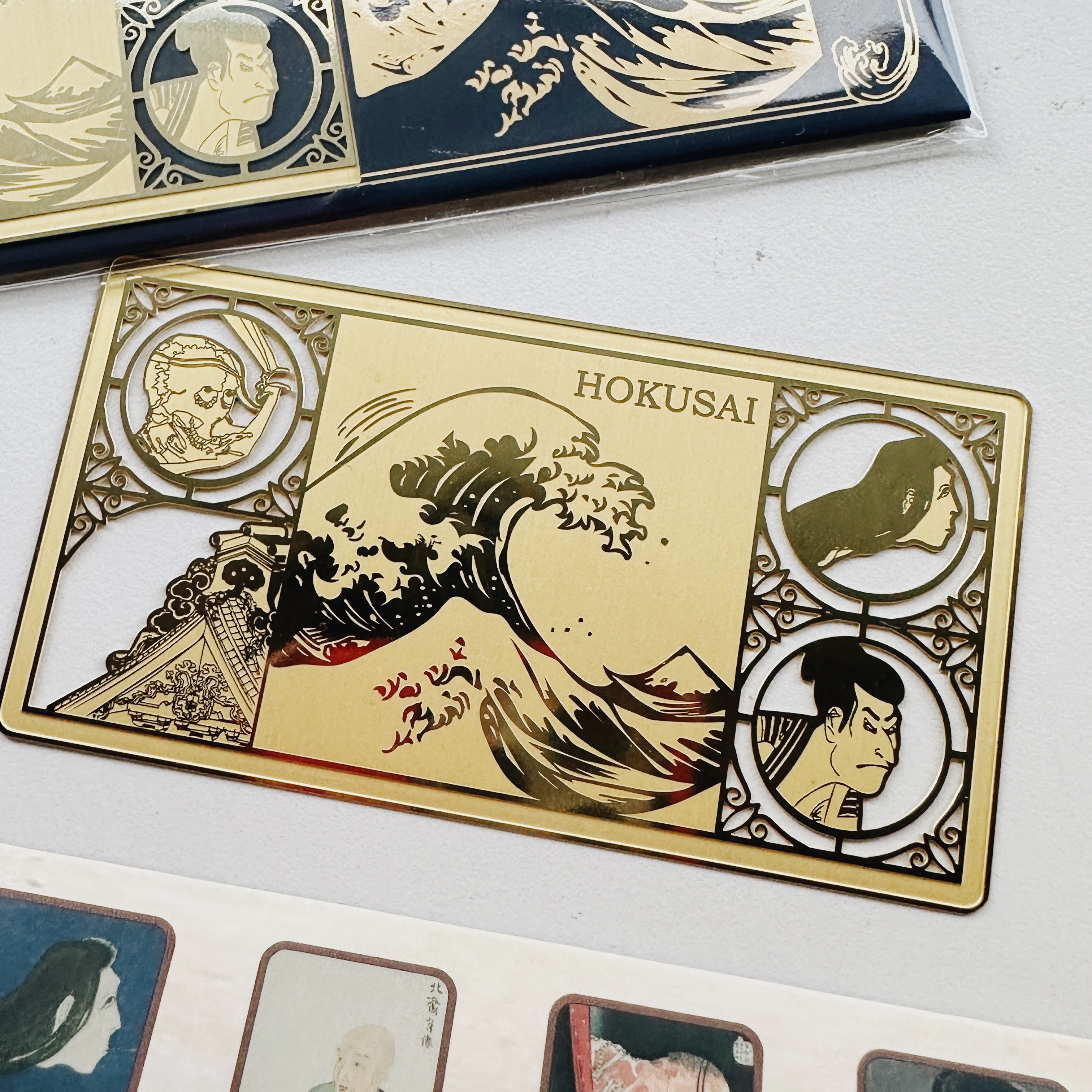 葛飾北齋 老屋窗花書籤