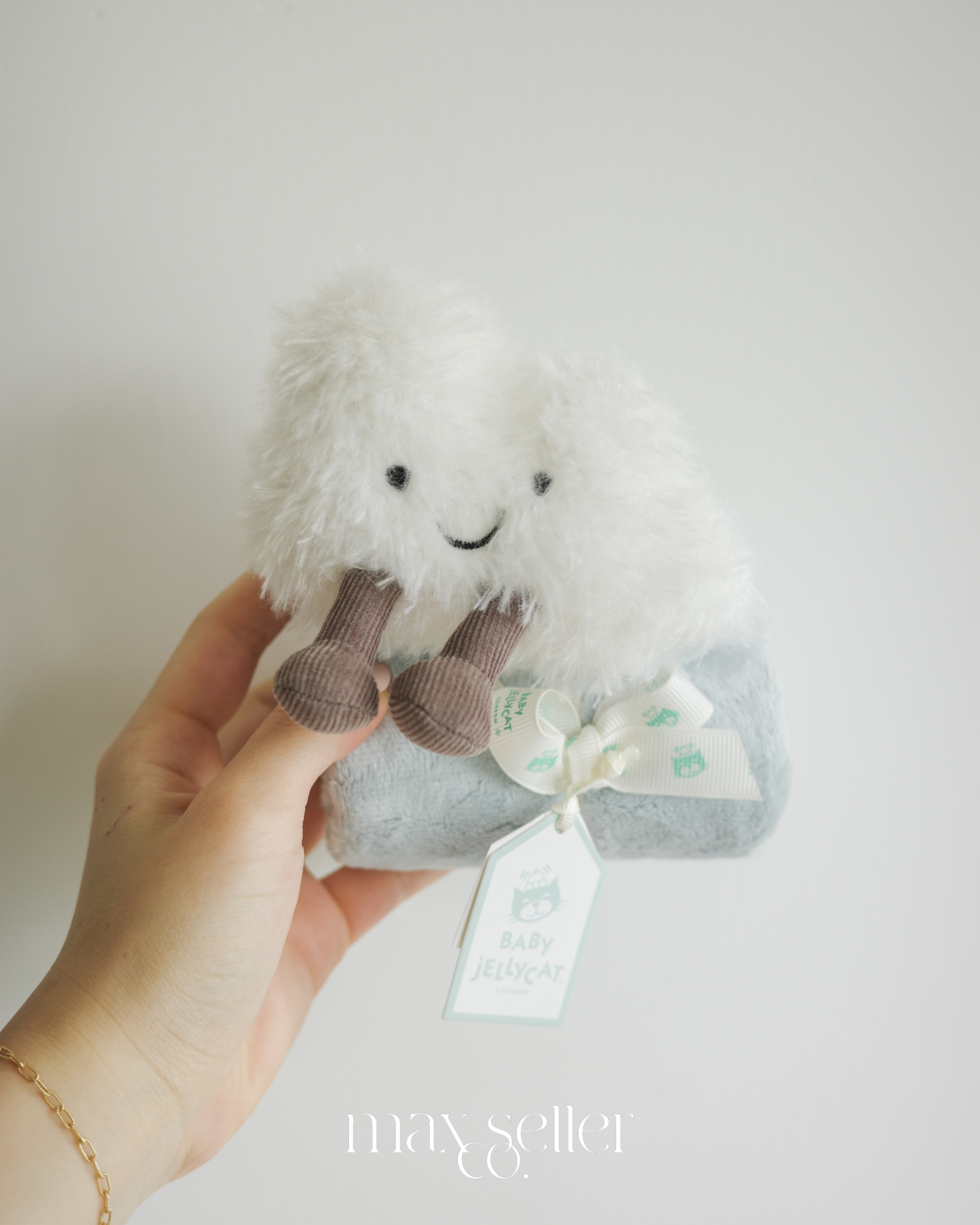 現貨｜JELLYCAT Amuseables Cloud Soother ☁️ 白雲安撫小毛巾 嬰兒禮物 新生禮物