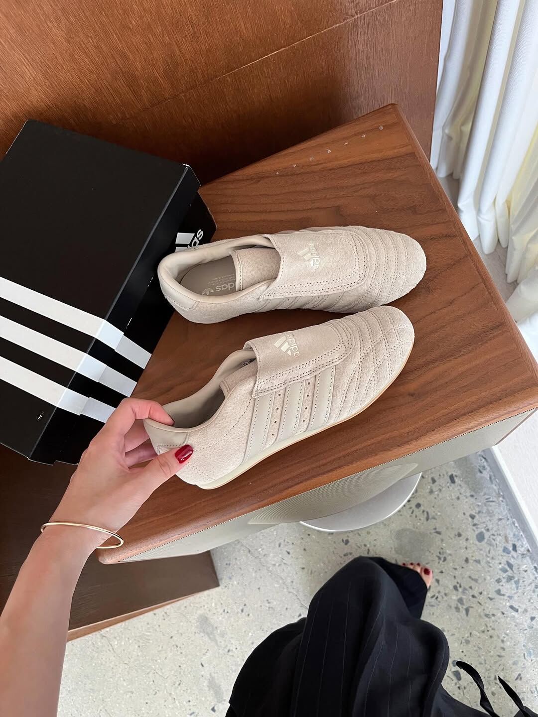 Adidas Originals Taekwondo 日本新款 奶茶色 跆拳道鞋 懶人 復古鞋 JQ4278