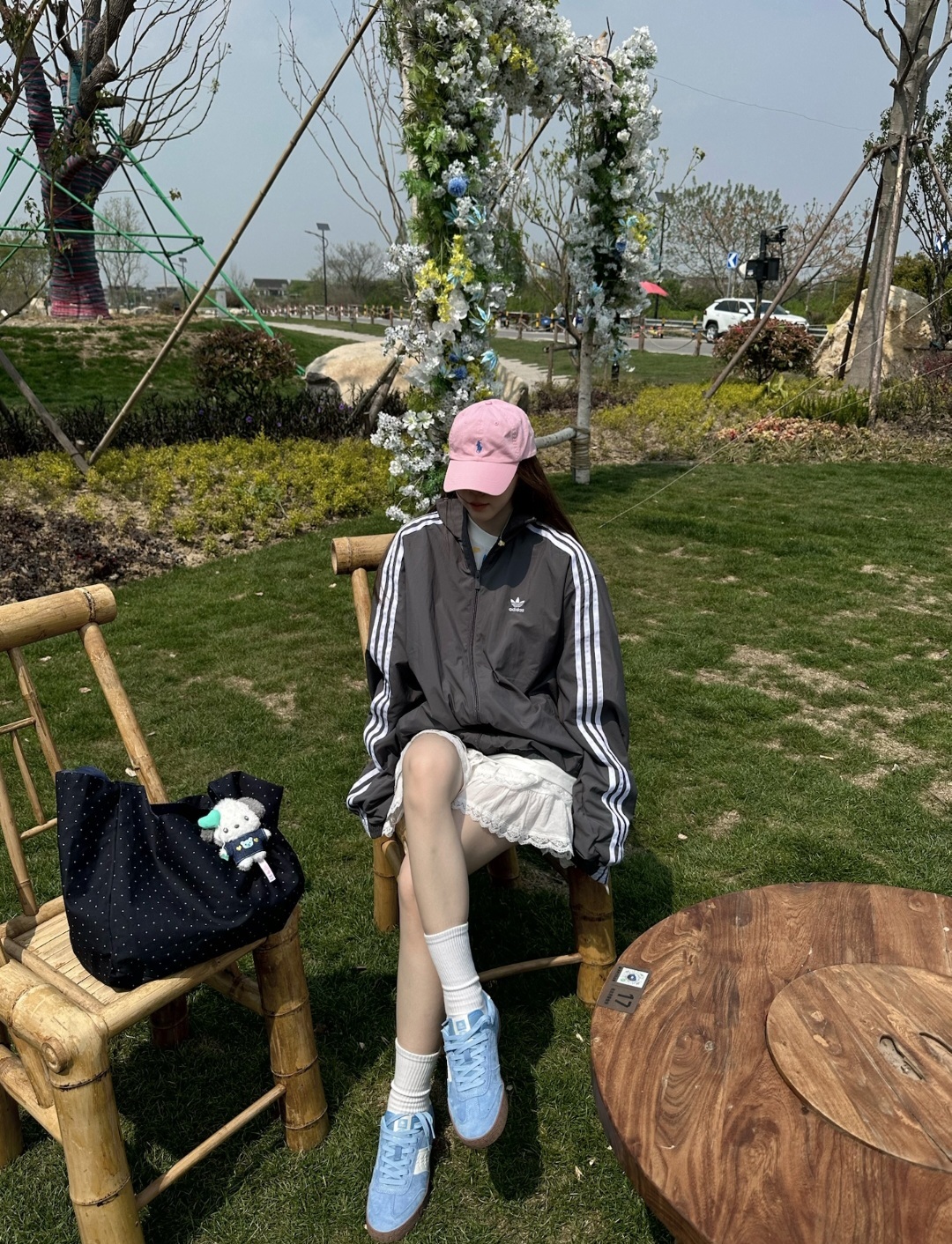 adidas Originals 女款 Classics 3-Stripes 立領寬鬆夾克 灰色 JD3394