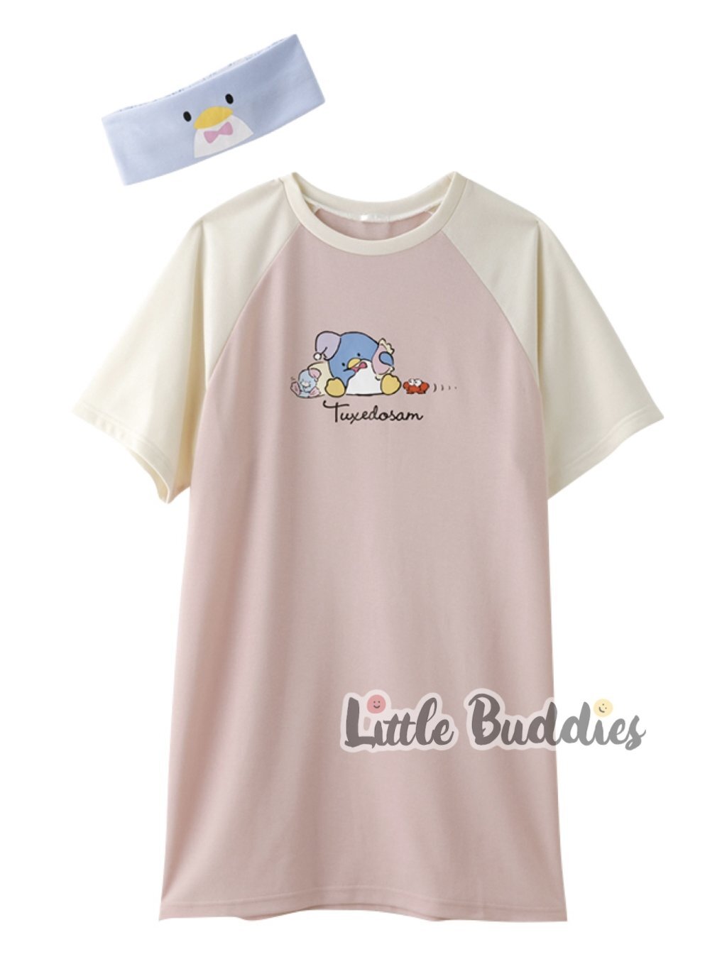 日版Sanrio 牛角袖長身針織衫附髮帶