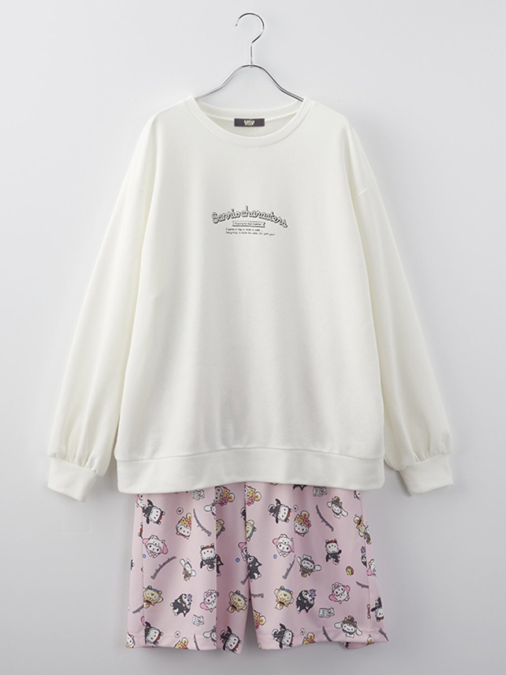 日版Sanrio 薄長袖上衣+短褲套裝