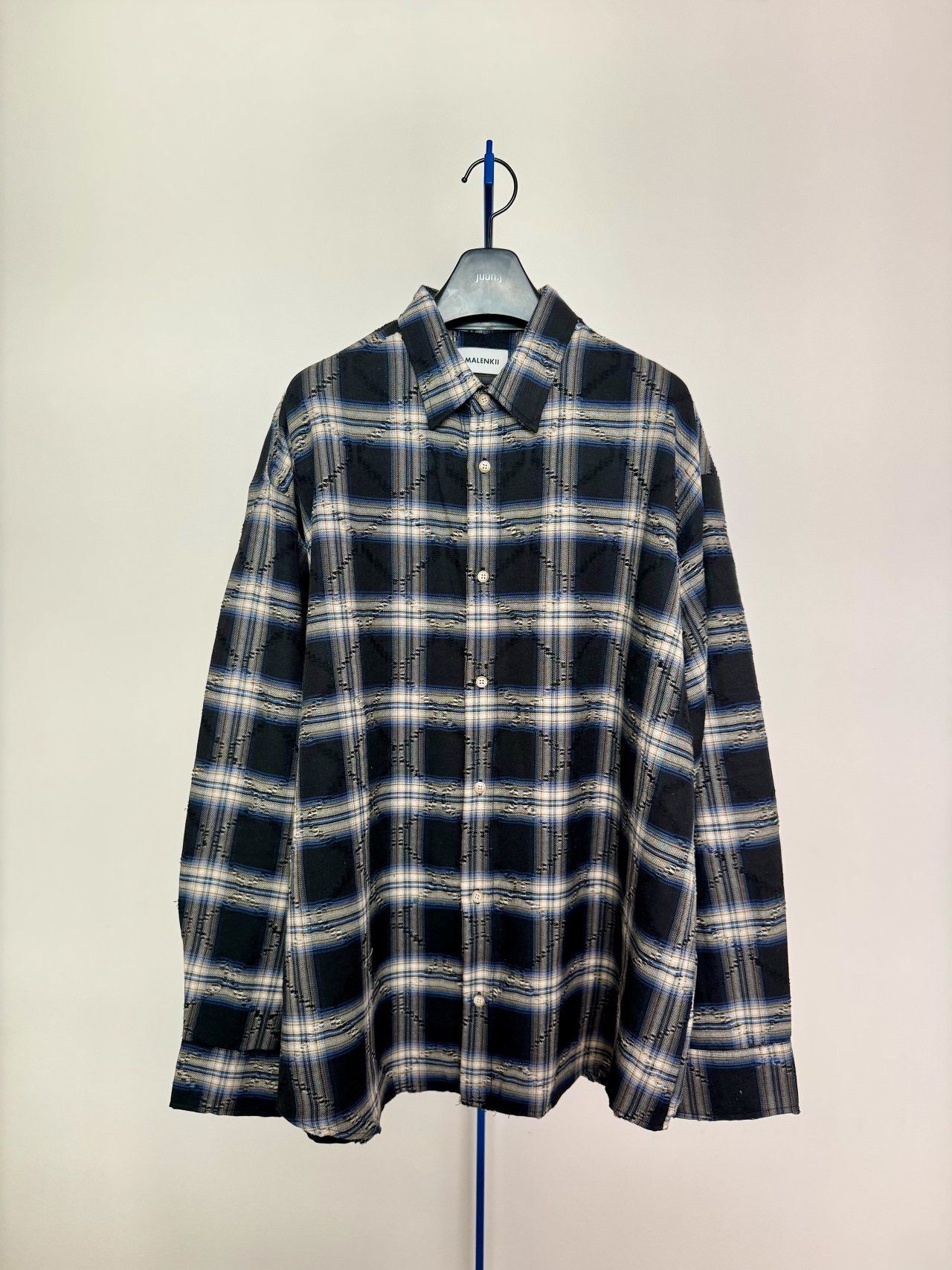 格仔長袖恤衫 MALENKII-169S
