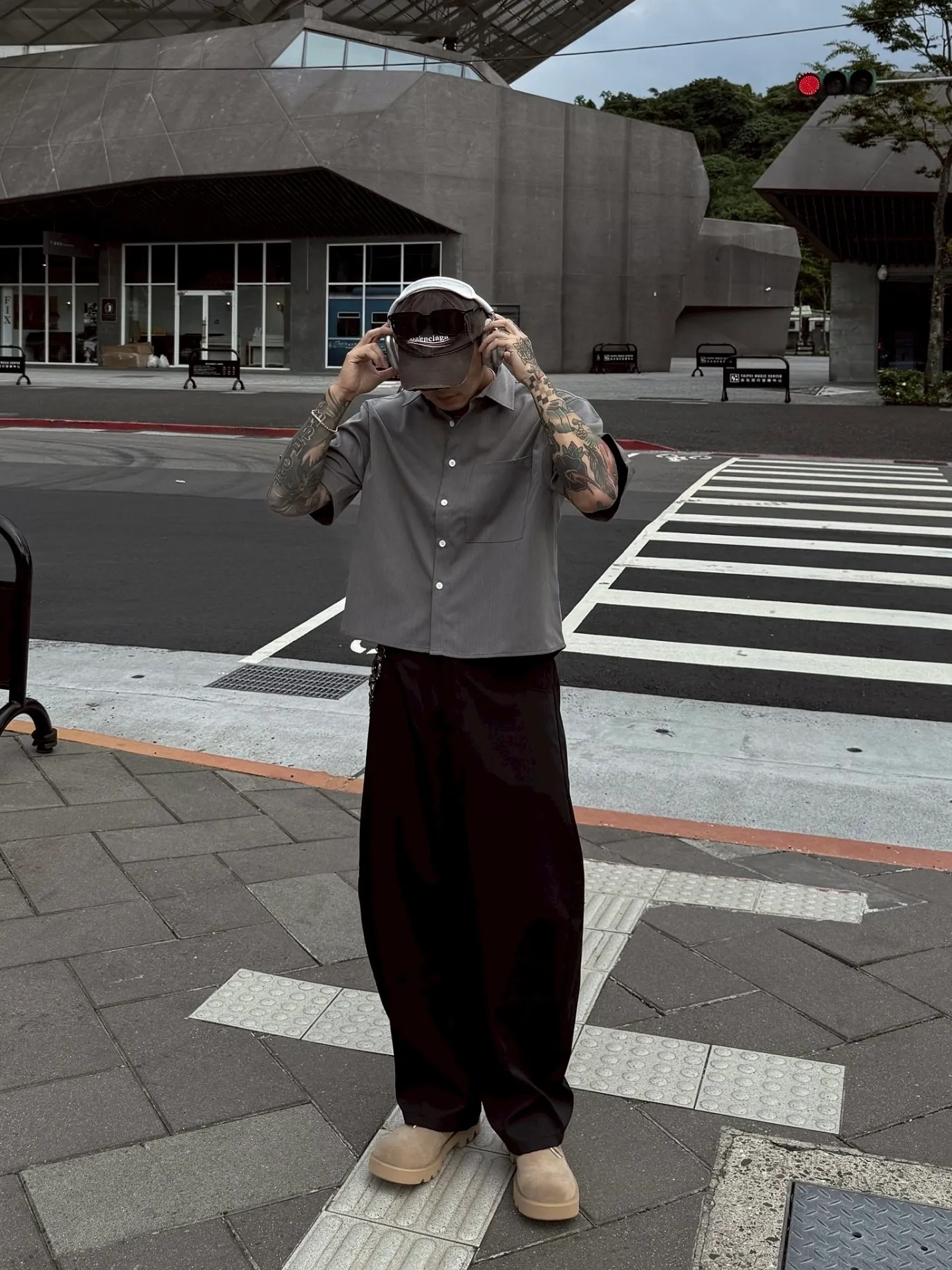 CLEANFIT BOXY 寬短 質感 短袖 襯衫