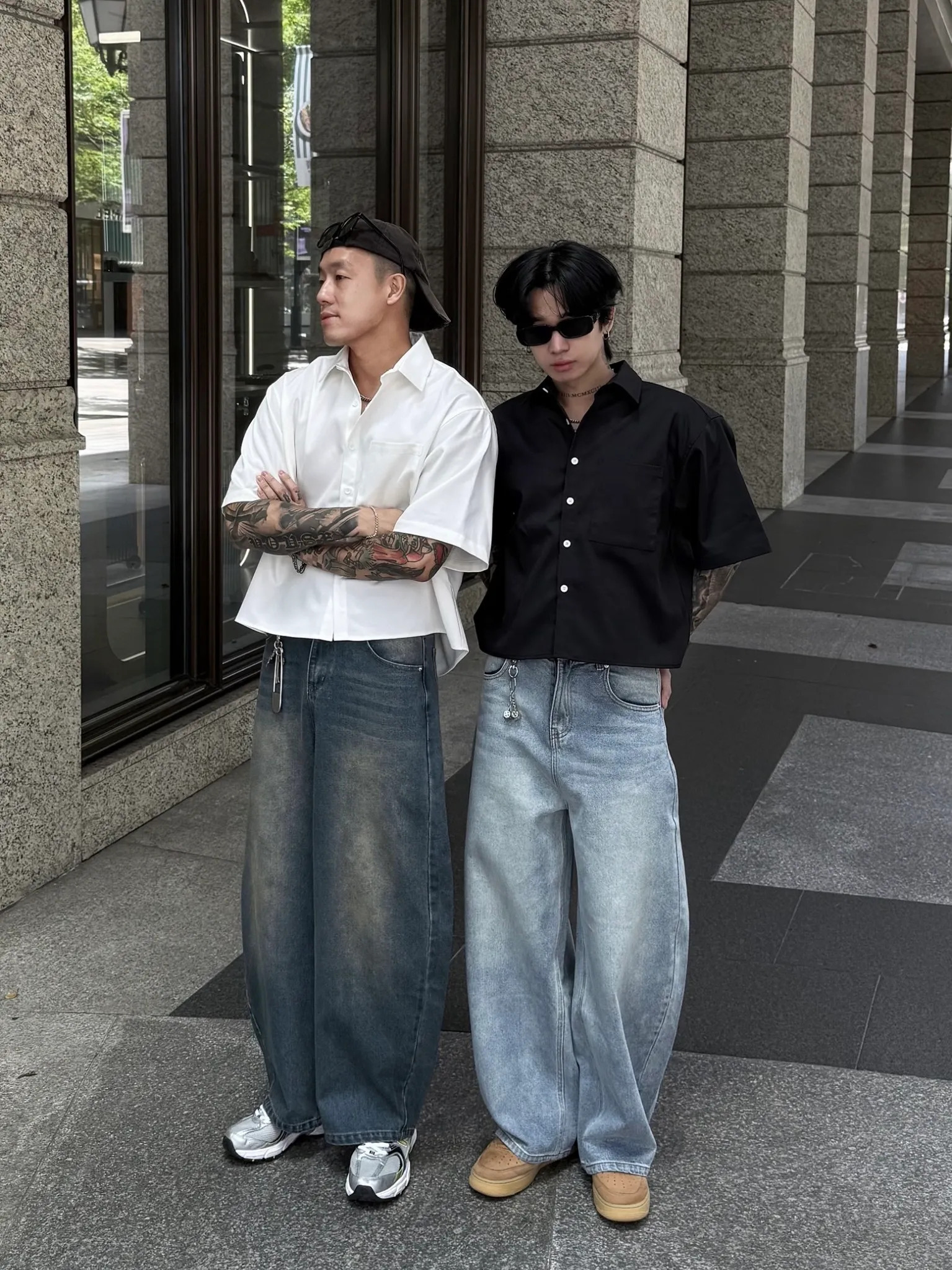 CLEANFIT BOXY 寬短 質感 短袖 襯衫