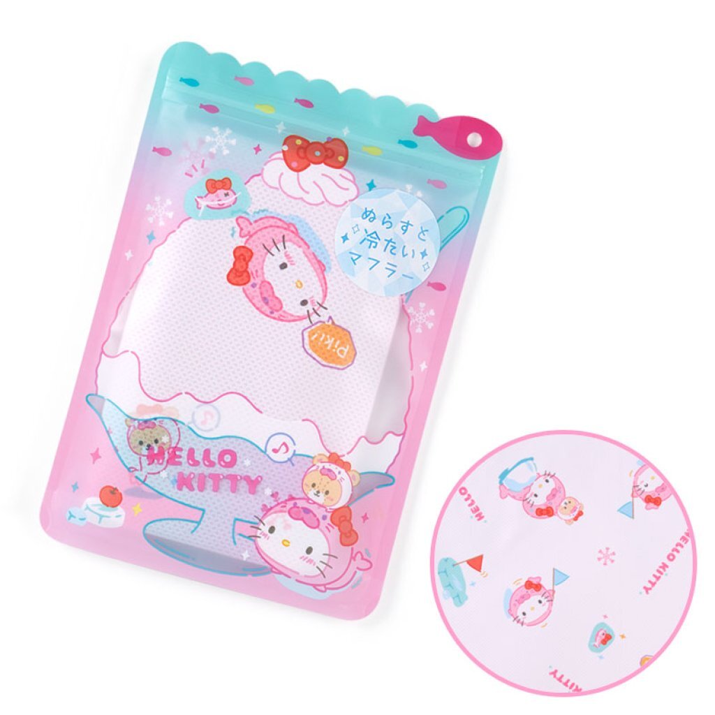 日版Sanrio 冷感巾連收納袋(刨冰系列)